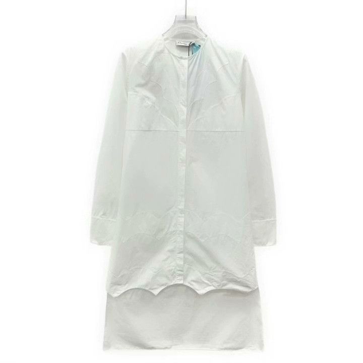 Dior Dior White Lace Cotton Shirt Dress Size XS / US 0-2 / IT 36-38 - 1 Thumbnail