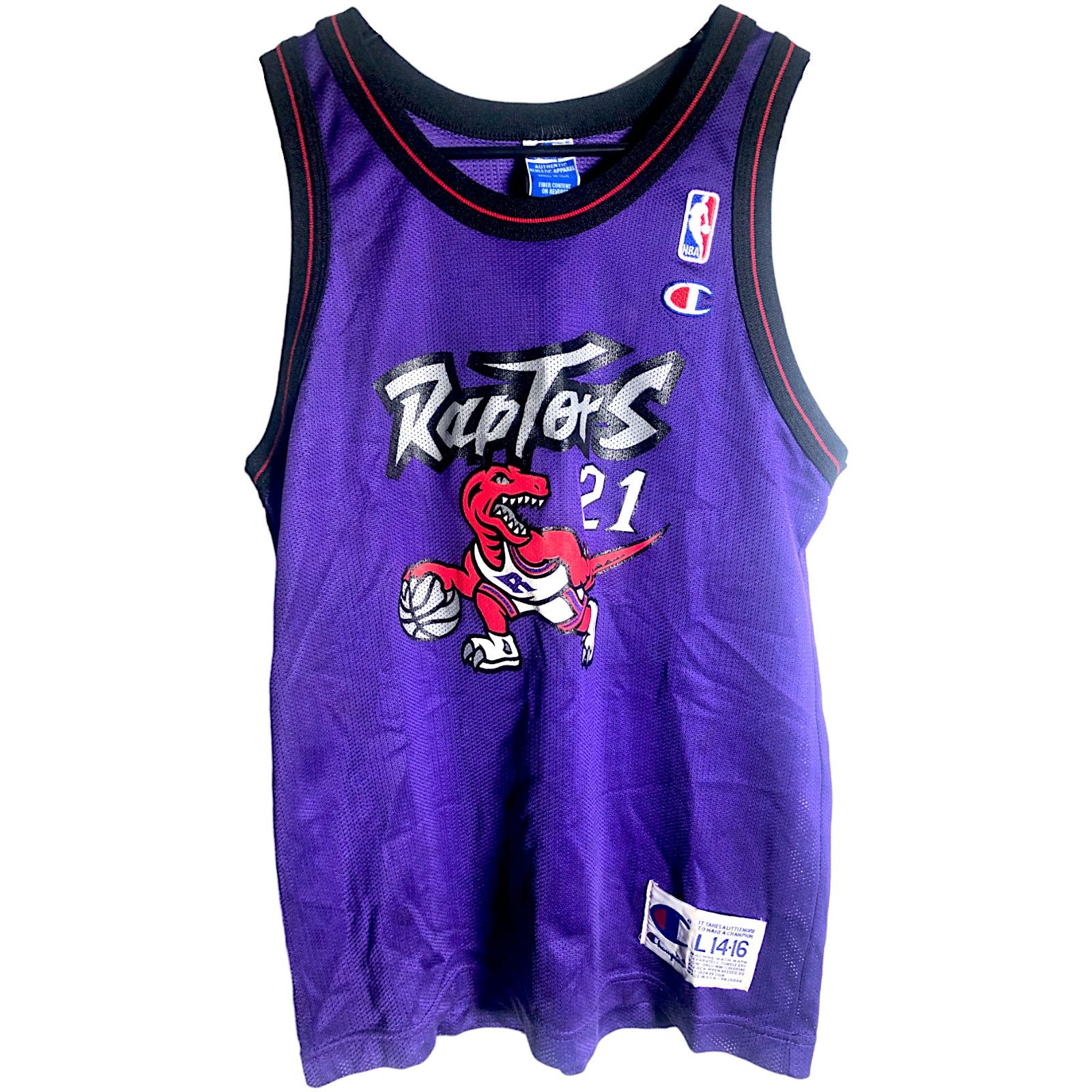 Champion × NBA 1996 Toronto Raptors Marcus Camby Champion Jersey Youth L Size US S / EU 44-46 / 1 - 1 Thumbnail