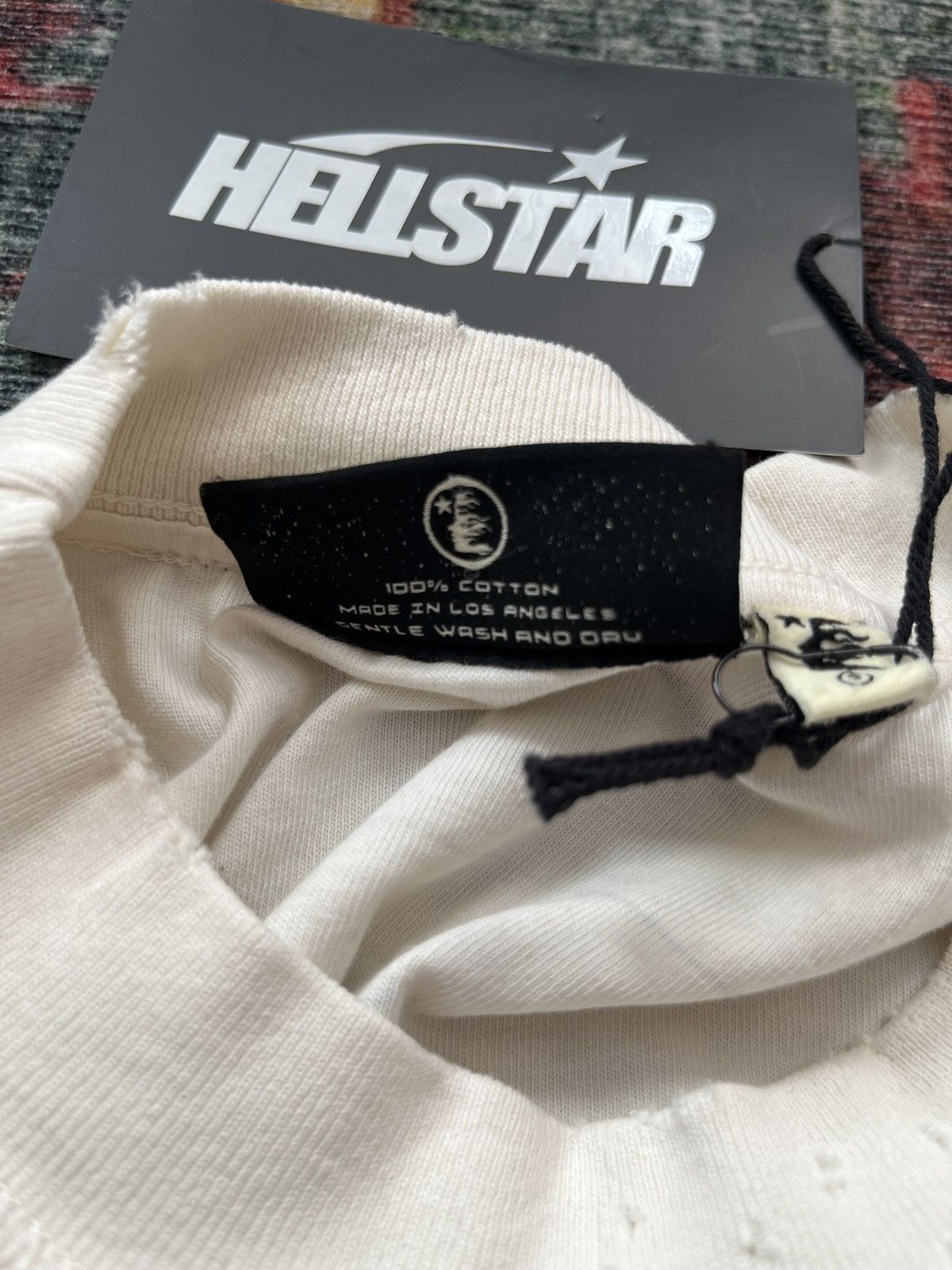 HELLSTAR Hellstar beige cut & sew tee Size US S / EU 44-46 / 1 - 8 Thumbnail