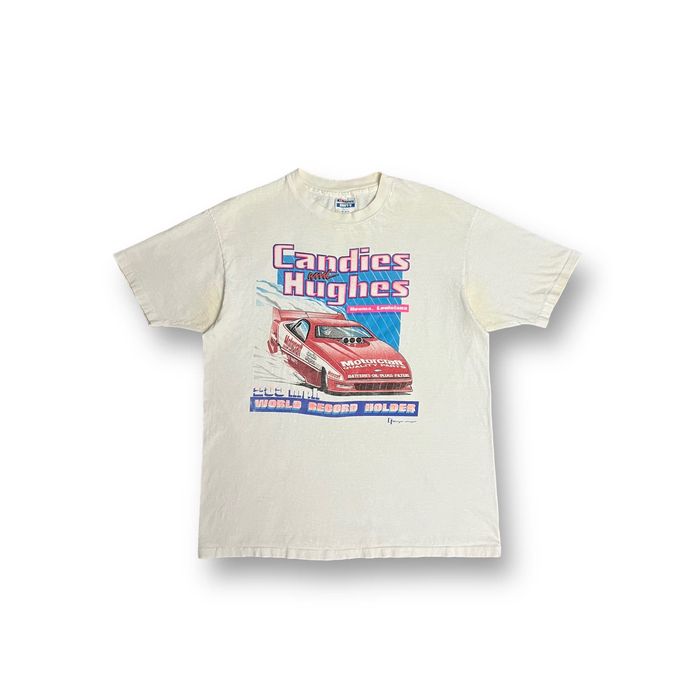 Vintage 90's Candies and Hughes Drag Racing T-shirt | Grailed