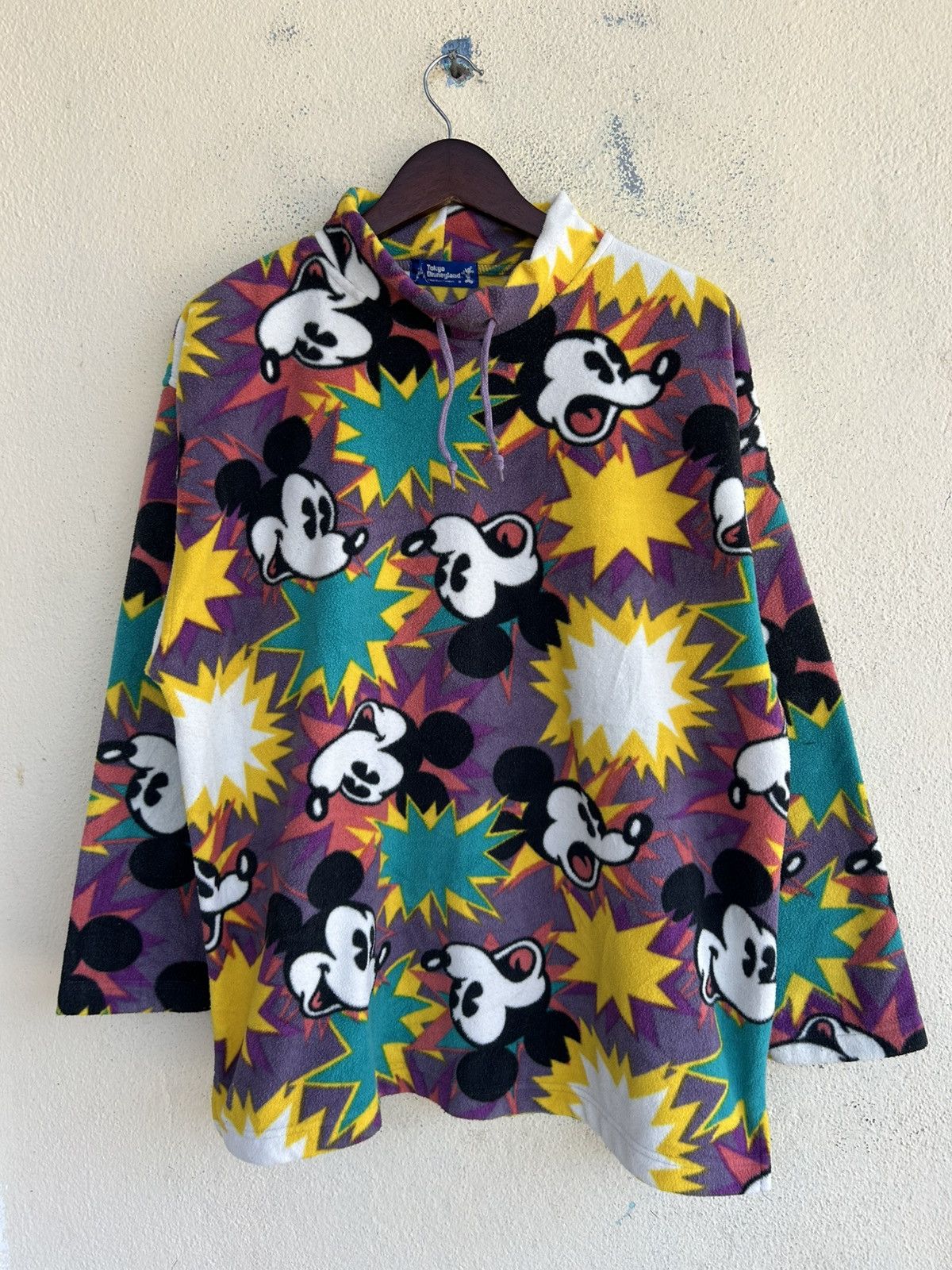 Cartoon Network Tokyo Disneyland Mickey Mouse Full Print Fleece Size US M / EU 48-50 / 2 - 1 Thumbnail