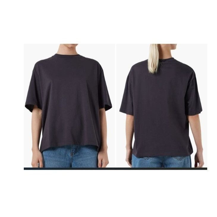 Other "Noisy May Millie Oversize Cotton T-Shirt, Obsidian (washed Size XS / US 0-2 / IT 36-38 - 2 Thumbnail