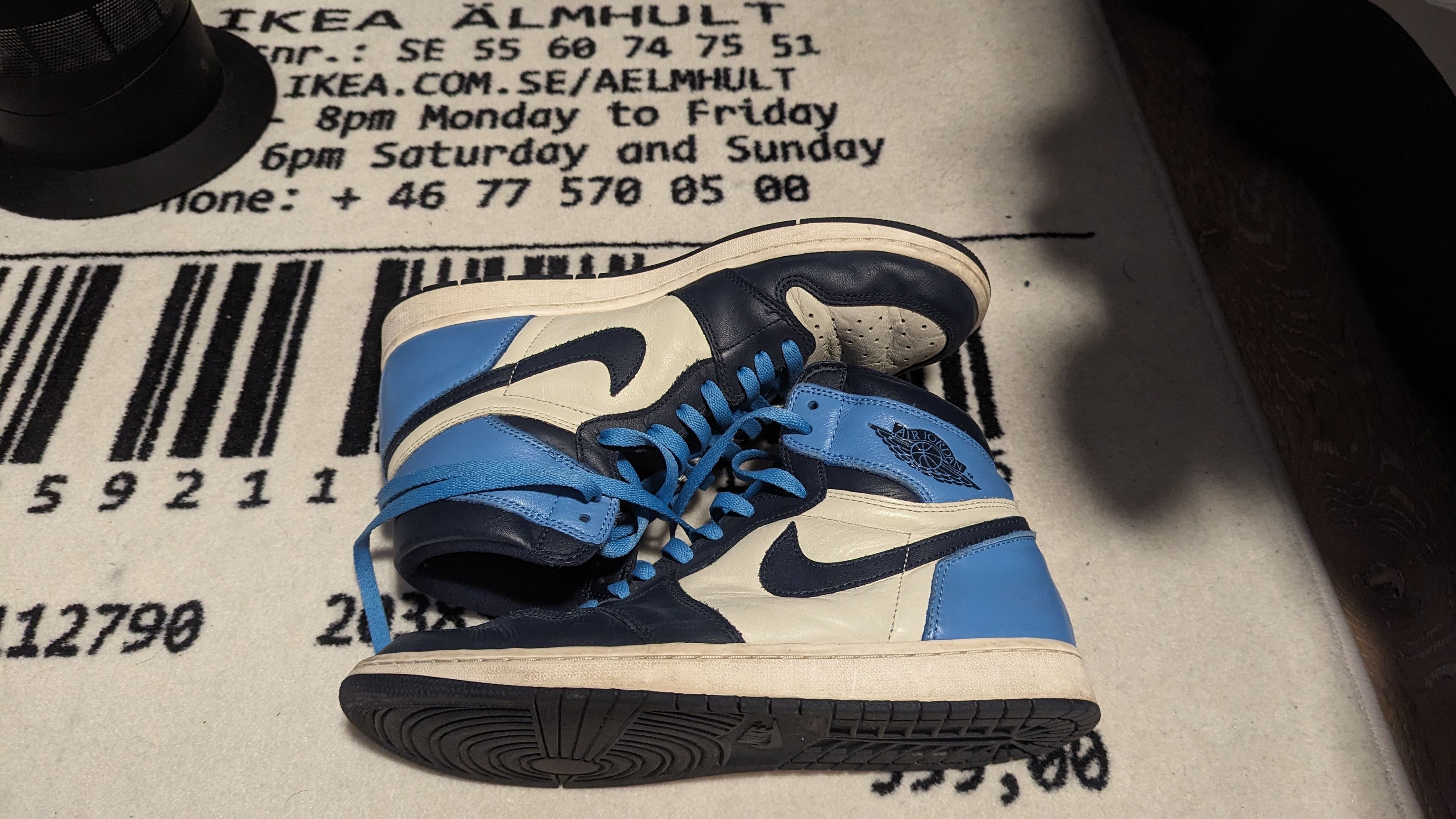 Jordan Brand Jordan 1 Retro High Obsidian Size US 11.5 / EU 44-45 - 2 Thumbnail