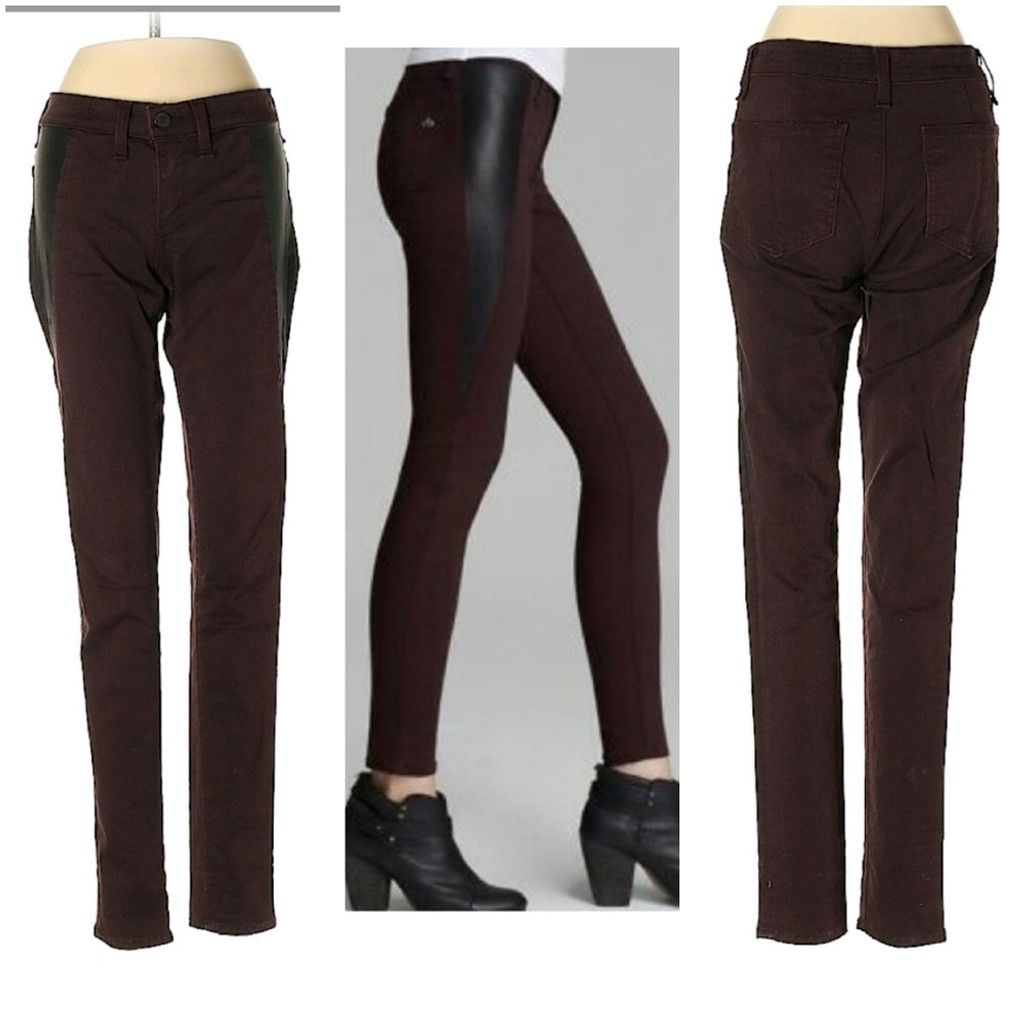 Rag & Bone Rag & Bone LIMITED EDITION lamb leather skinny jeans sz 25 Size 25" / US 0 / IT 36 - 1 Thumbnail