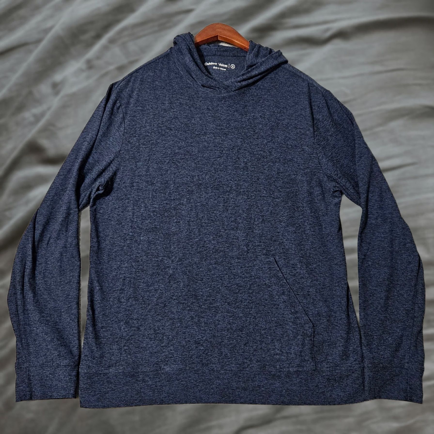 Outdoor Voices Outdoor Voices Hoodie Mens M Blue Heather Gym Workout Performance Pullover Size US M / EU 48-50 / 2 - 1 Thumbnail