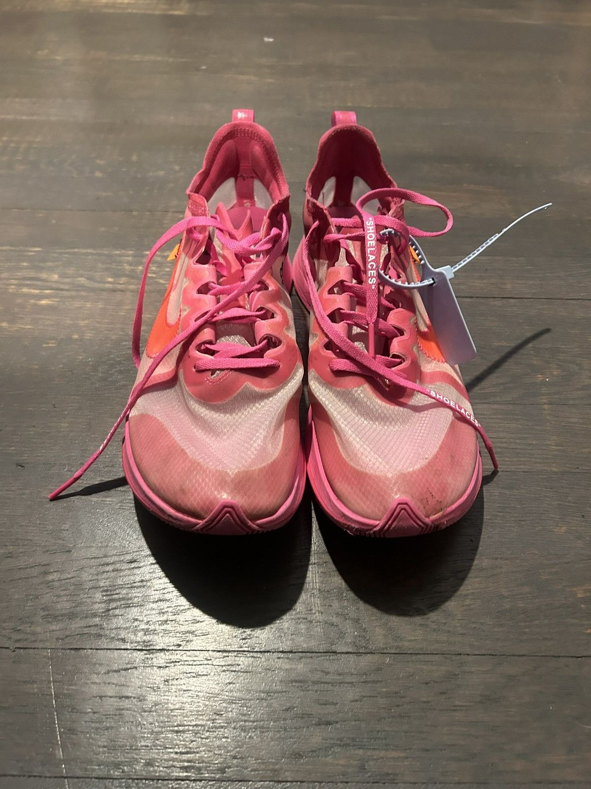 Nike × Off-White Nike Zoom Fly Off-White Pink Size US 12 / EU 45 - 3 Thumbnail