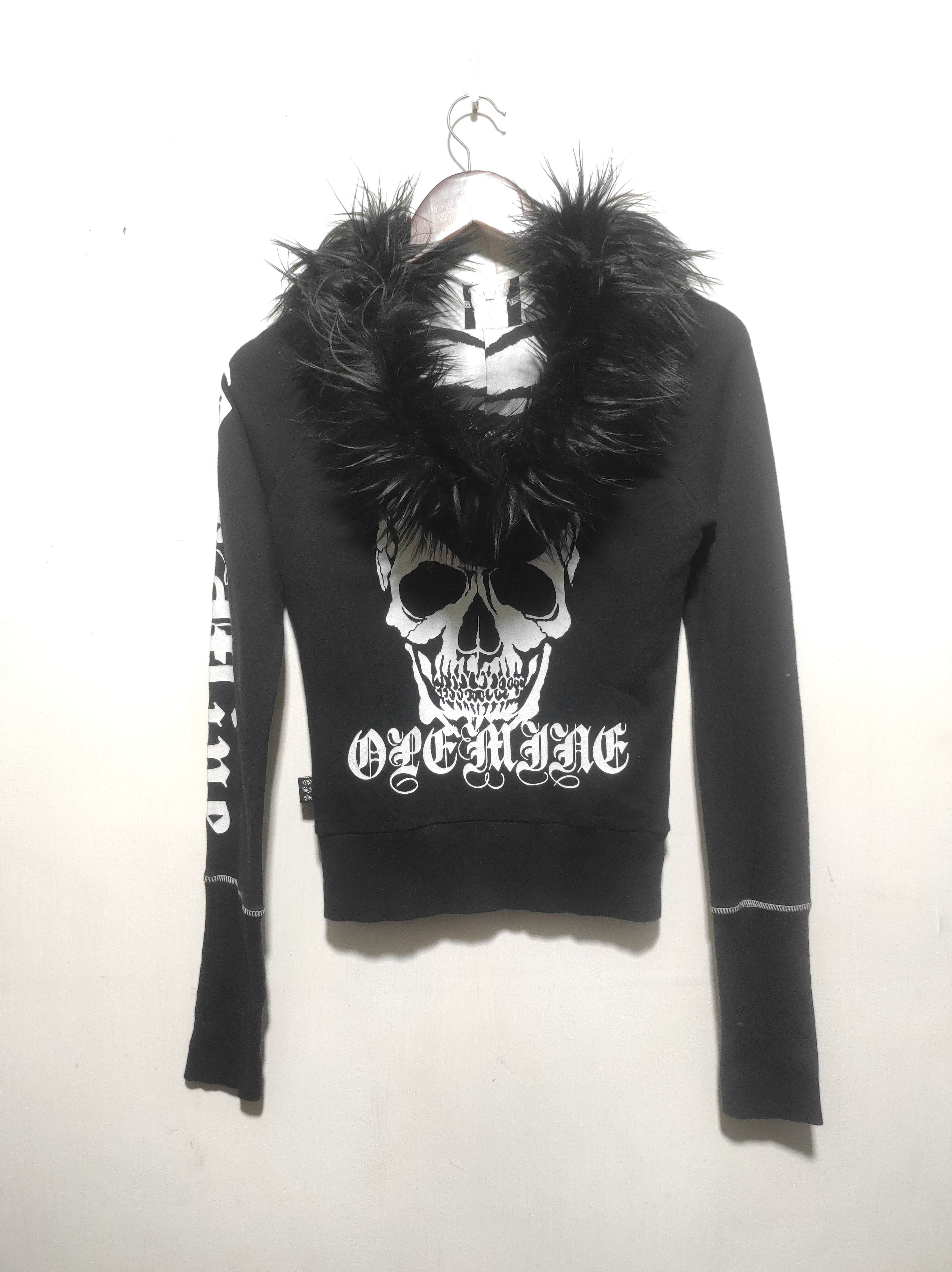 14th Addiction Open Mine Skull Zipper Fur Hoodie LGB IfSixWasNine style Size US XXS / EU 40 - 14 Thumbnail
