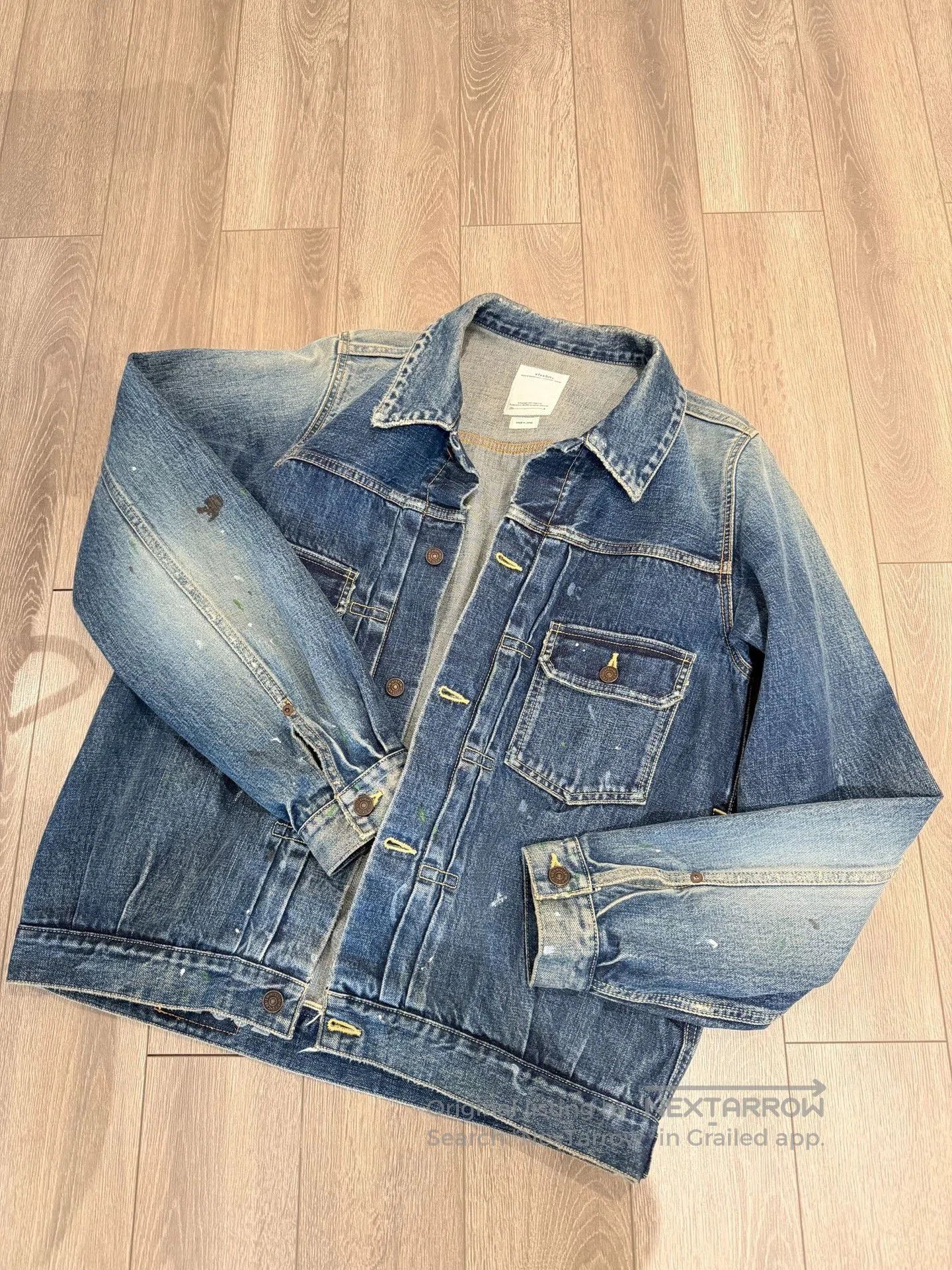 Visvim VISVIM 18AW 101 JKT Damaged Denim Jacket. Size US L / EU 52-54 / 3 - 1 Thumbnail