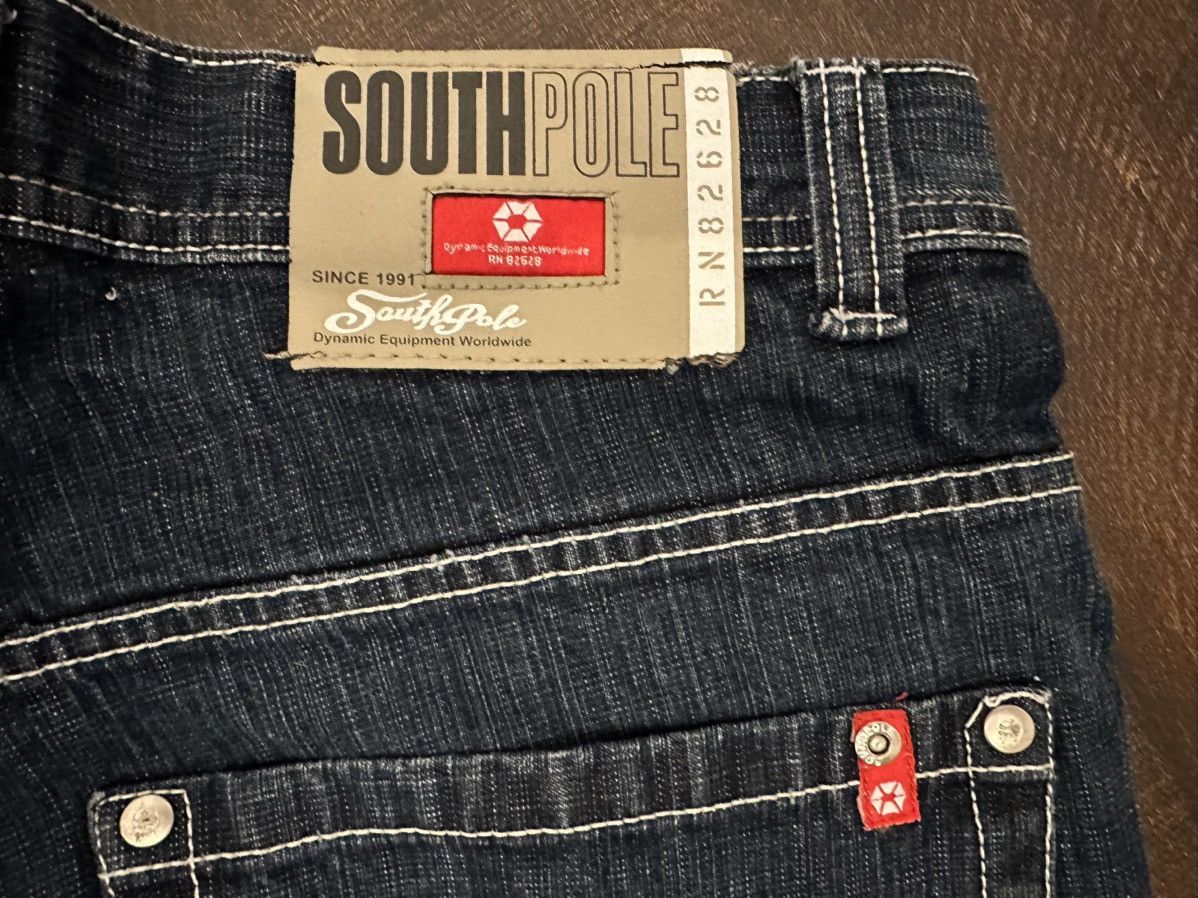 Southpole VTG Southpole Men’s Dark Blue Red Tab Denim Shorts-32x13 Size US 32 / EU 48 - 12 Thumbnail
