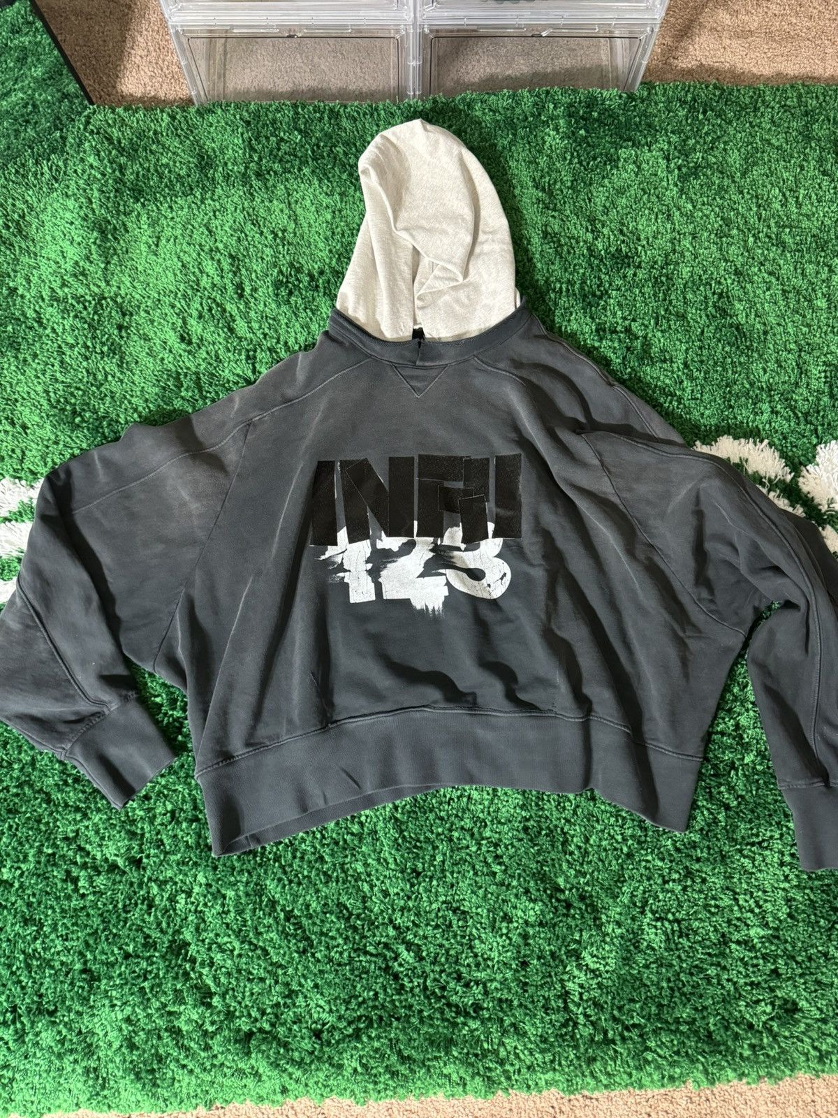 Fear of God × RRR-123 Fear Of God RRR 123 INRI Hoodie Black | Grailed