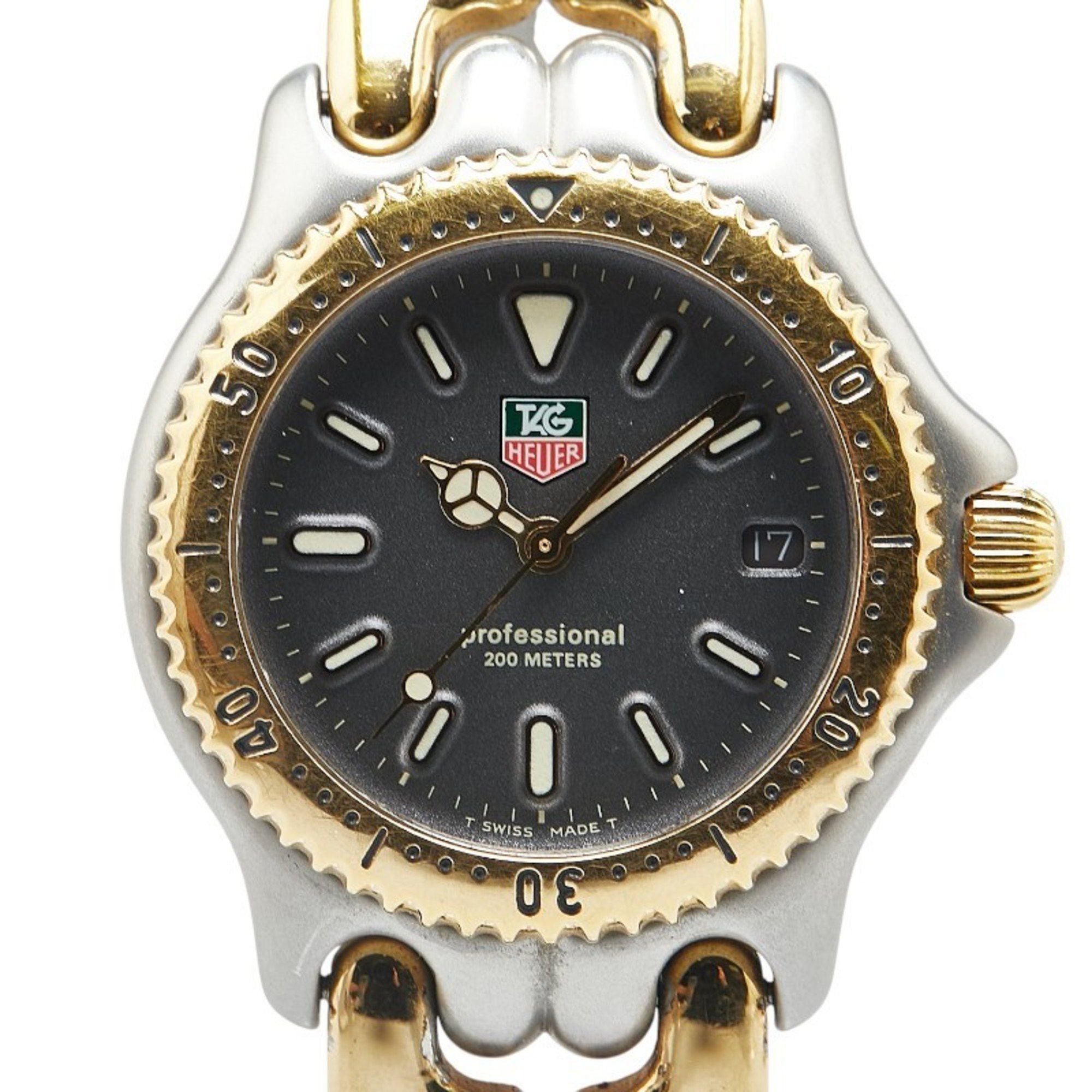 Tag Heuer Cell Professional Watch S95.213K Quartz Grey Dial Stainless Steel Plated Ladies Heuer, Women's