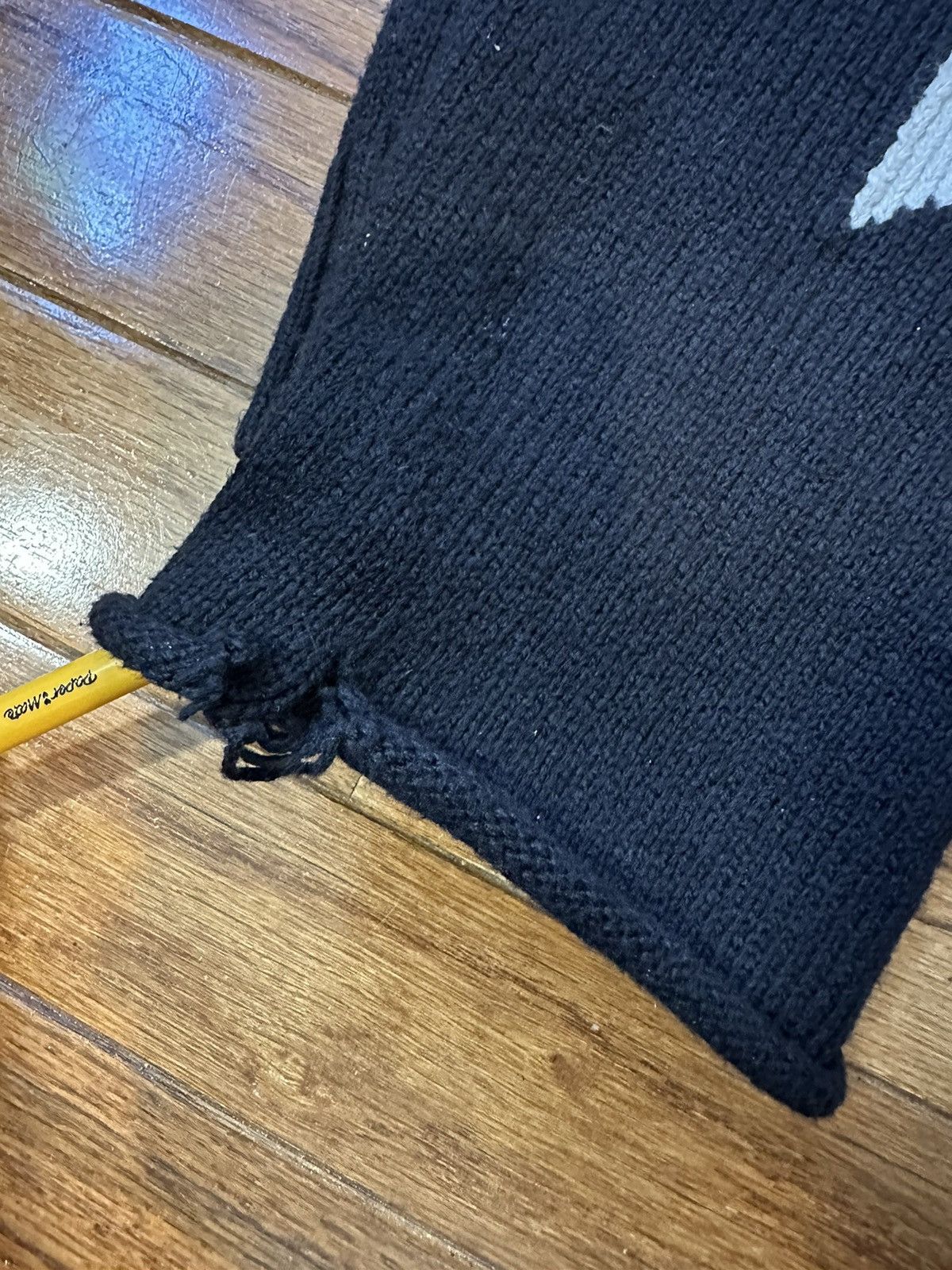 Off-White Virgil Era Off-White Distressed Knitted Sweater Size US L / EU 52-54 / 3 - 4 Thumbnail