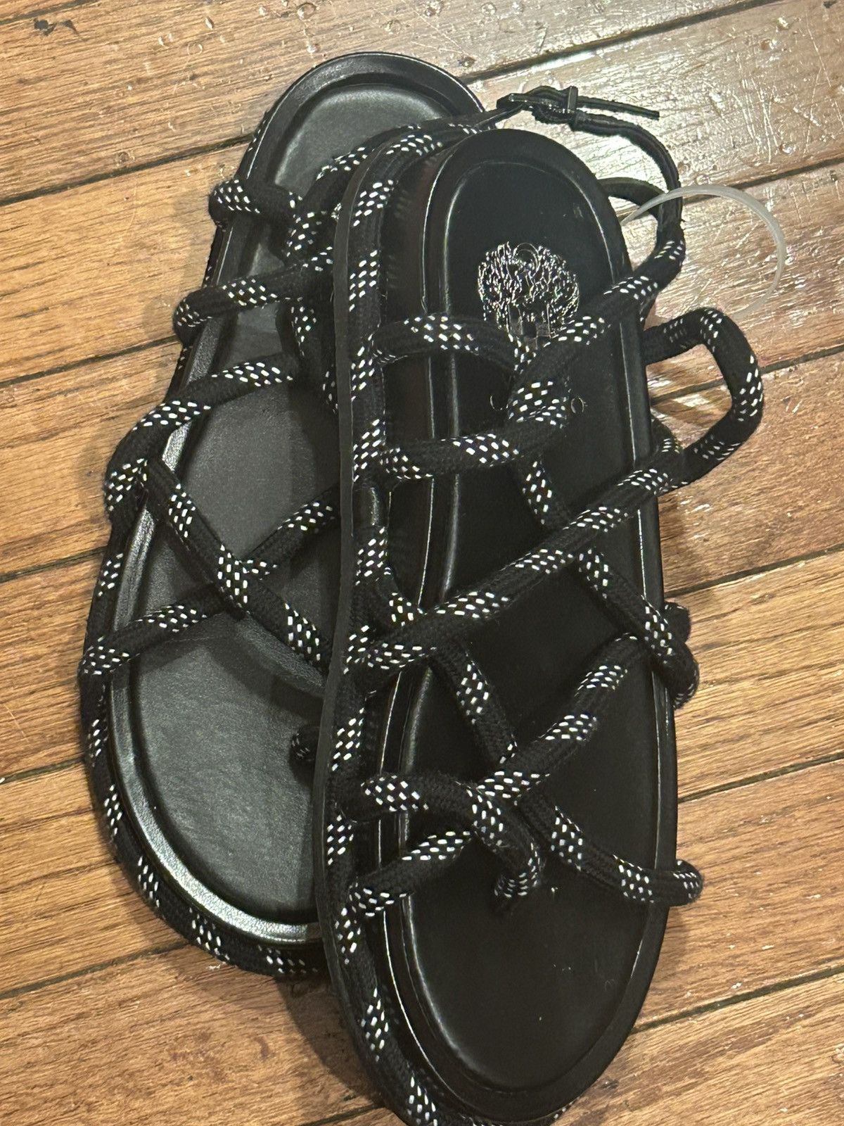 Vince Camuto Vince Camuto Rope Sandal Black Size US 7.5 / IT 37.5 - 6 Thumbnail