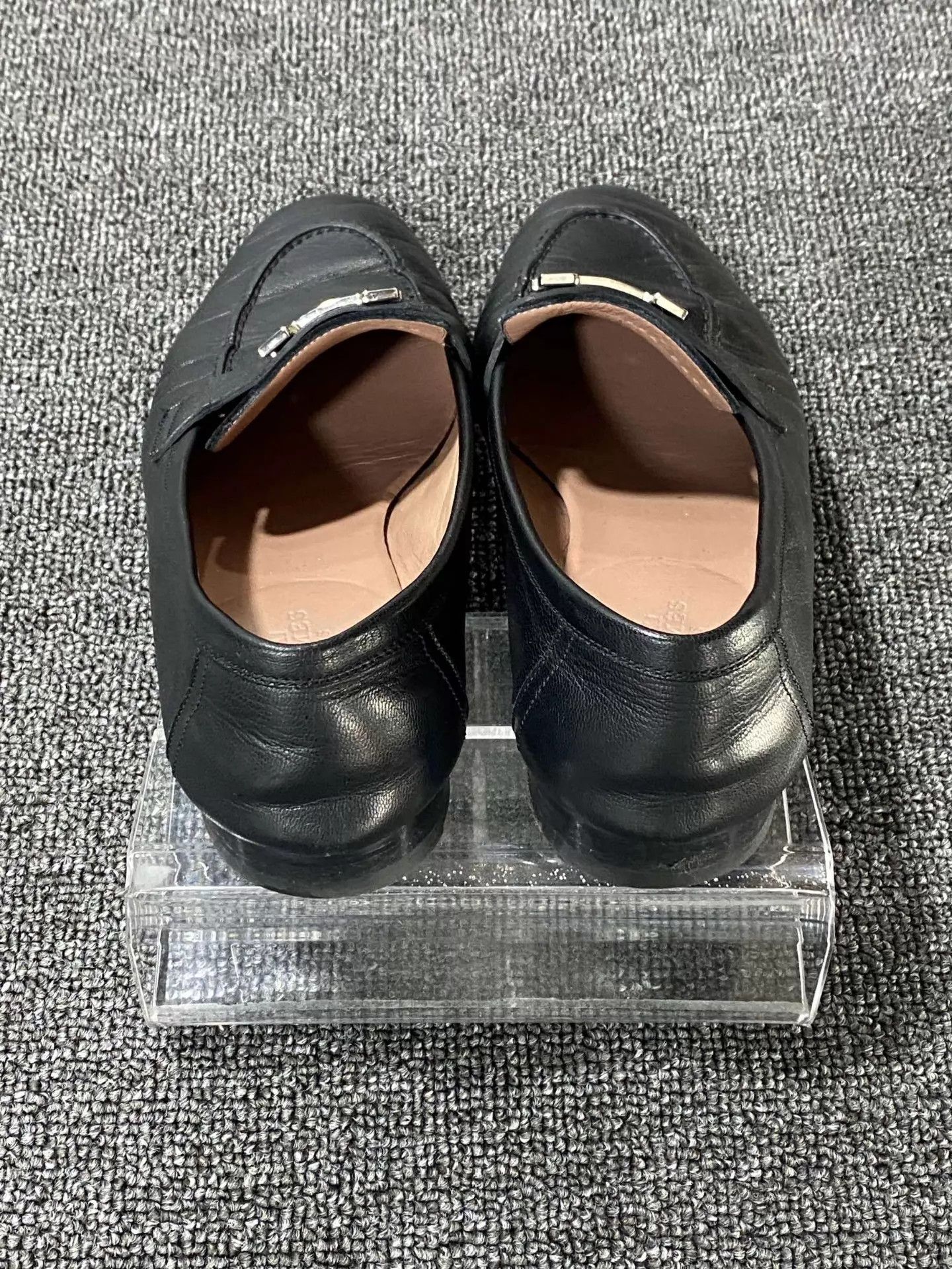 Hermes HERMES Black Leather Loafer 95 39 Size US 6 / EU 39 - 5 Thumbnail