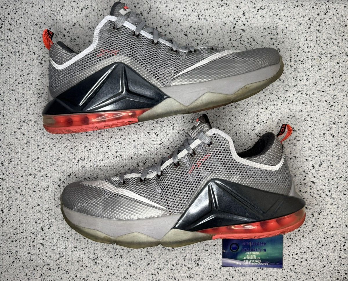 Nike Nike Lebron 12 Low Wolf Grey 12 Men Size US 12 / EU 45 - 2 Thumbnail