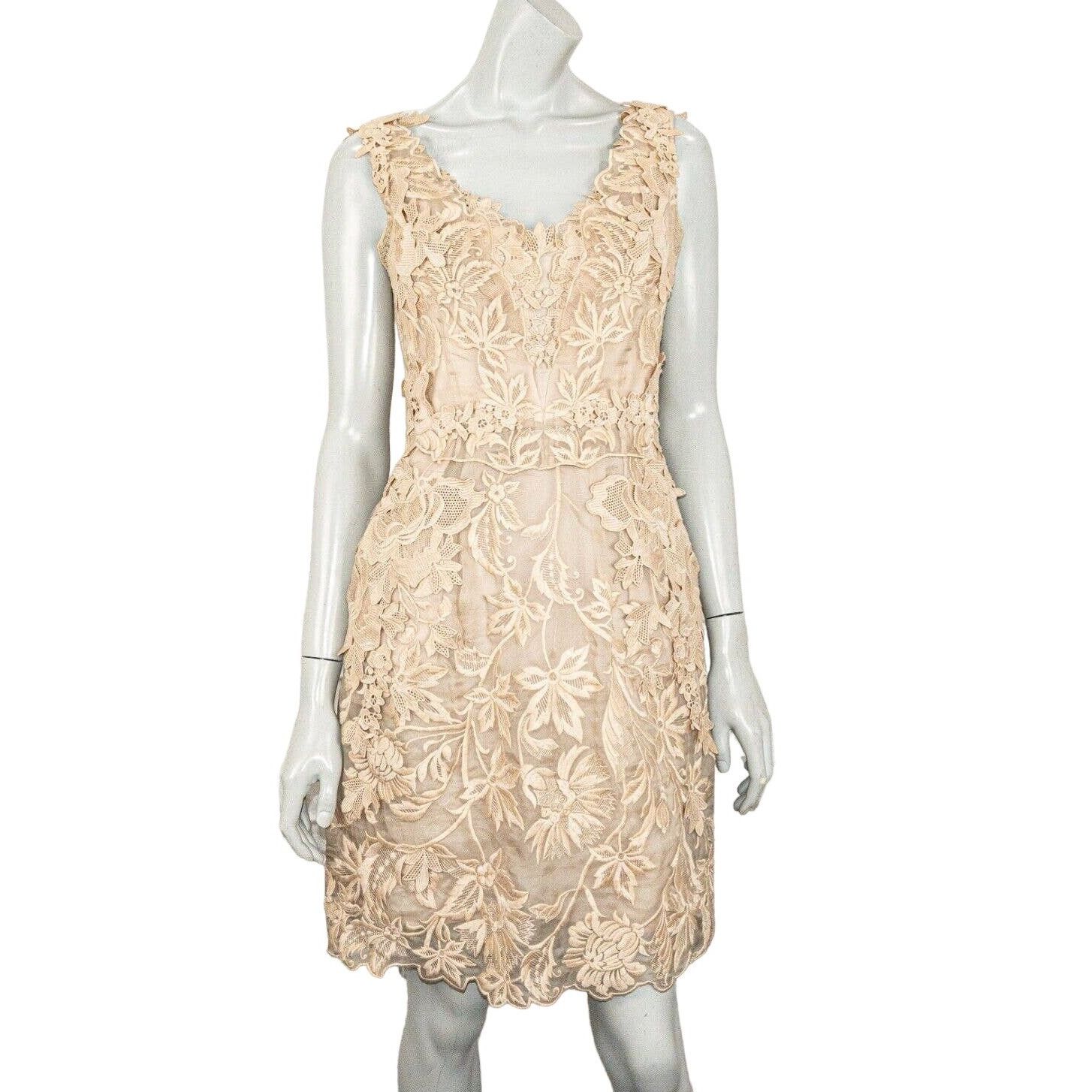 KOBI HALPERIN KOBI HALPERIN Emme Lace Dress in Champagne beige Size M / US 6-8 / IT 42-44 - 4 Thumbnail