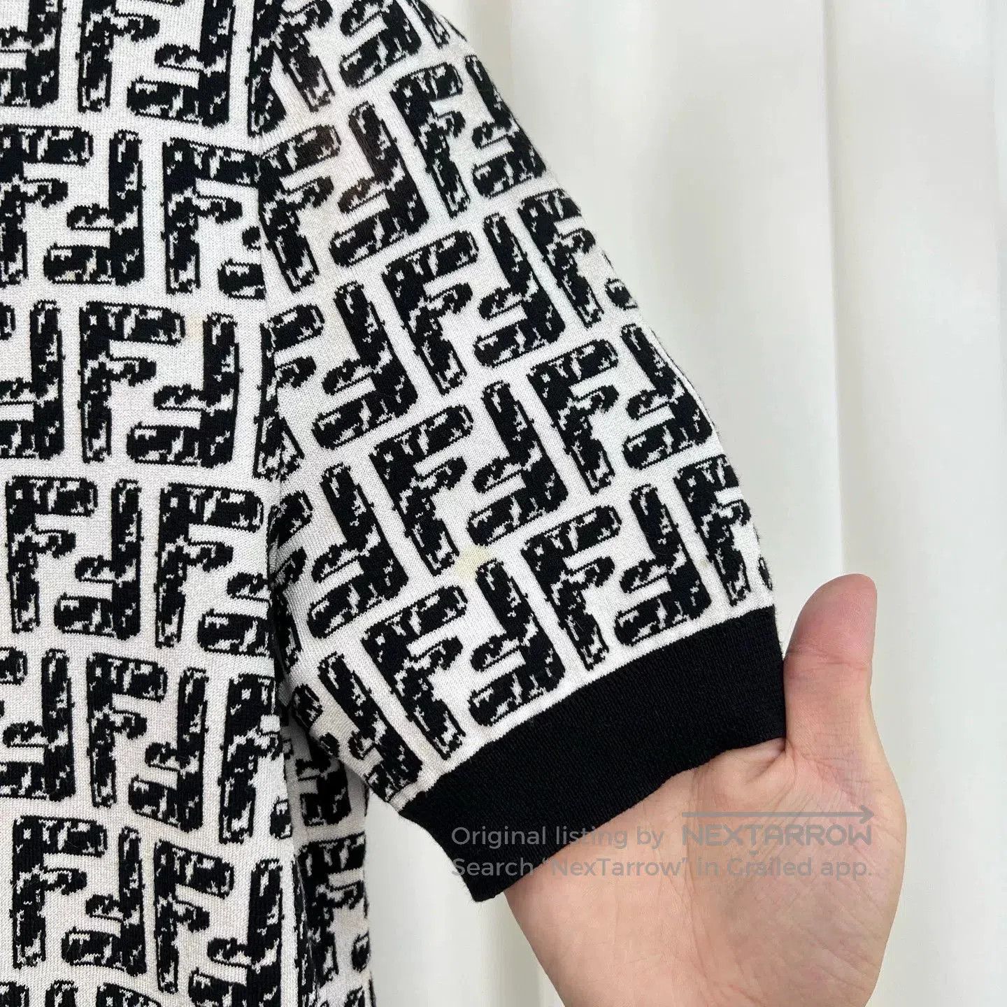 Fendi Fendi Double F Logo Knit Short Sleeve. Size S / US 4 / IT 40 - 4 Thumbnail