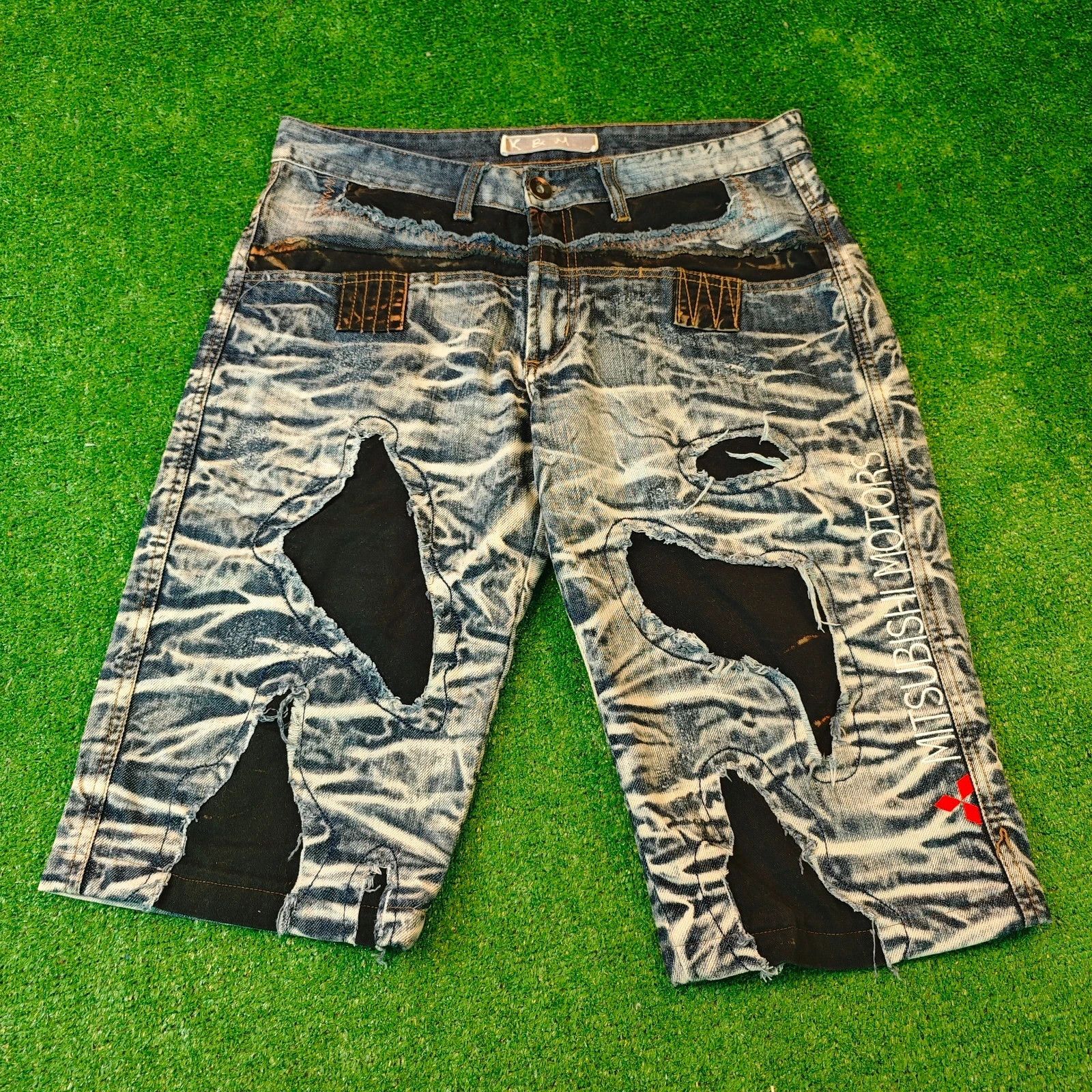 Vintage Kosmo Lupo K&M Denim Shorts mens 34 y2k oldschool drip Size US 34 / EU 50 - 1 Thumbnail