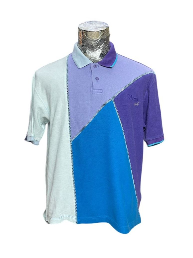 Kenzo Kenzo Golf Color Block Polo T-Shirt Size US L / EU 52-54 / 3 - 1 Thumbnail
