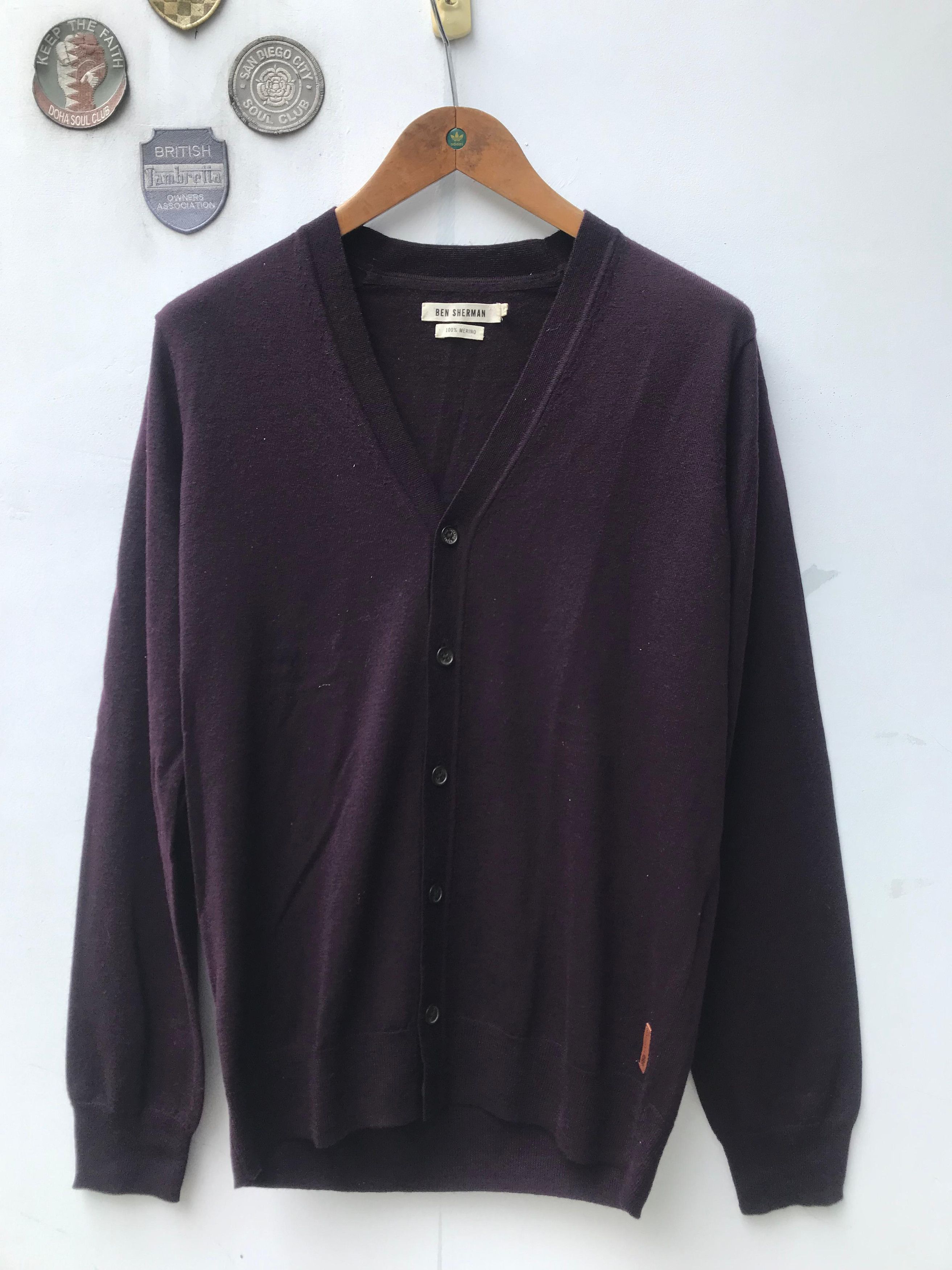 Ben Sherman Ben Sherman Cardigan knitwear sweater 100 % merino Wool new Size US M / EU 48-50 / 2 - 11 Thumbnail