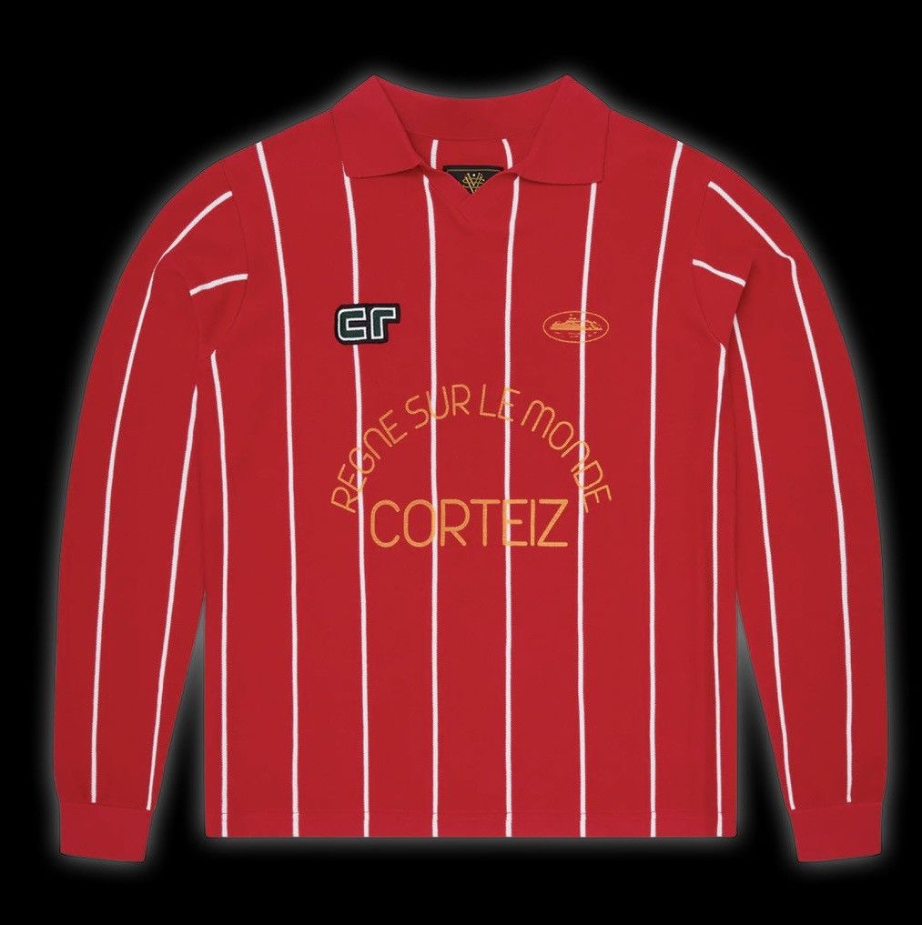 Corteiz Corteiz Monde Knit LS Jersey (Red) Size L – Brand New Size US L / EU 52-54 / 3 - 8 Thumbnail