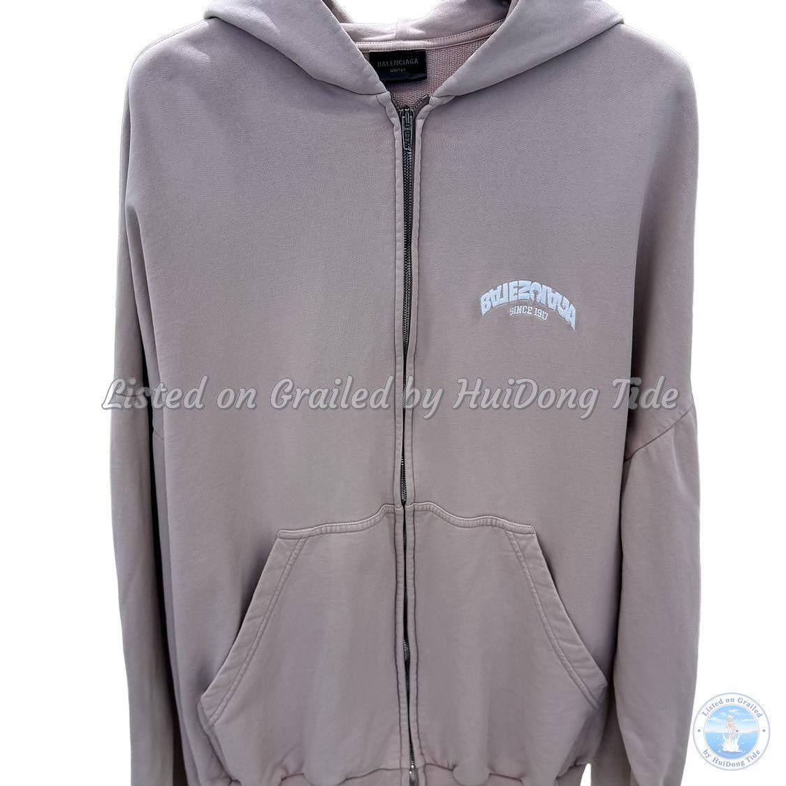 Balenciaga Fw22 BALENCIAGA Polo Zip-Up Hoodie Large Fit Rare Size