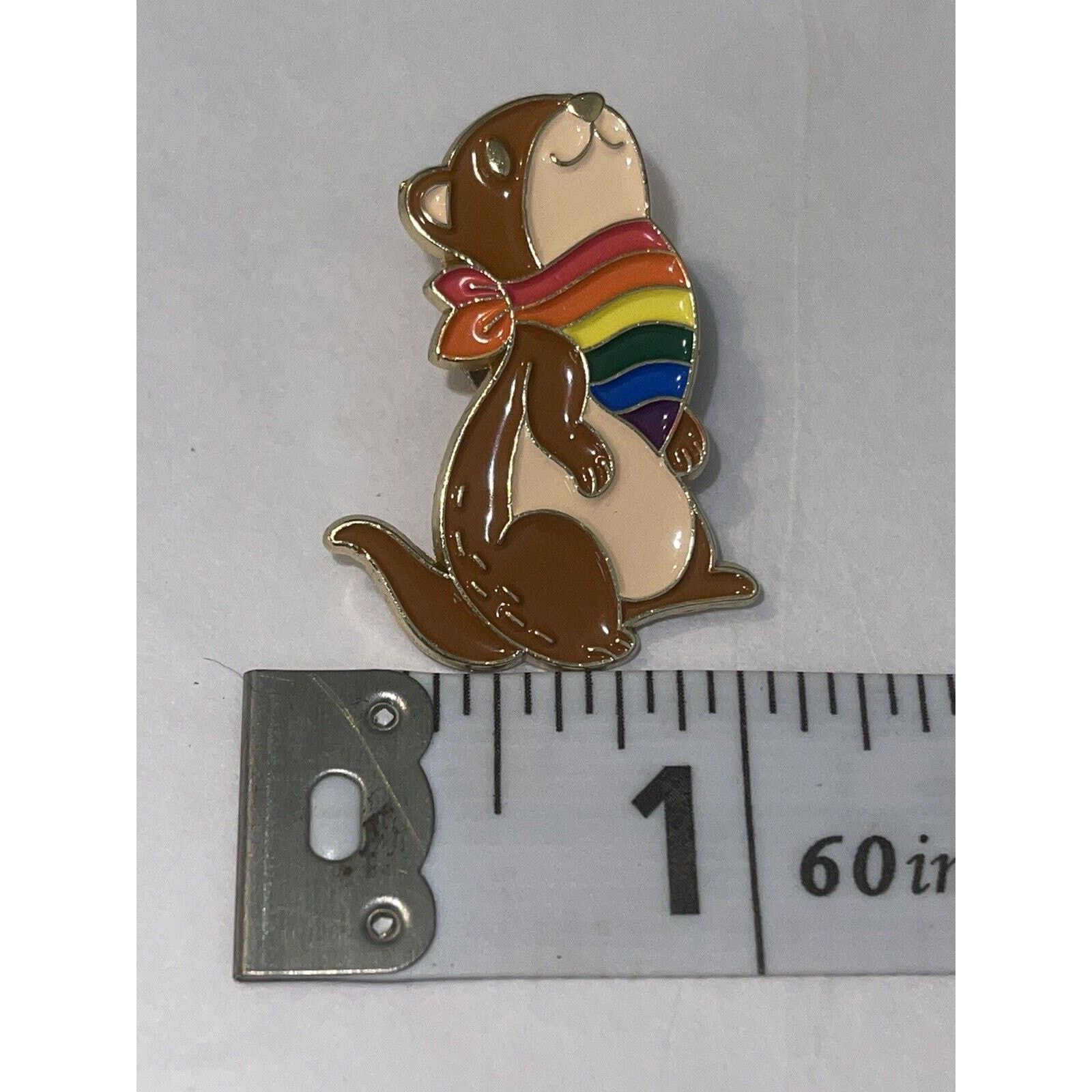 Other Gopher Rainbow Hanky Pin Brooch Size ONE SIZE - 1 Thumbnail