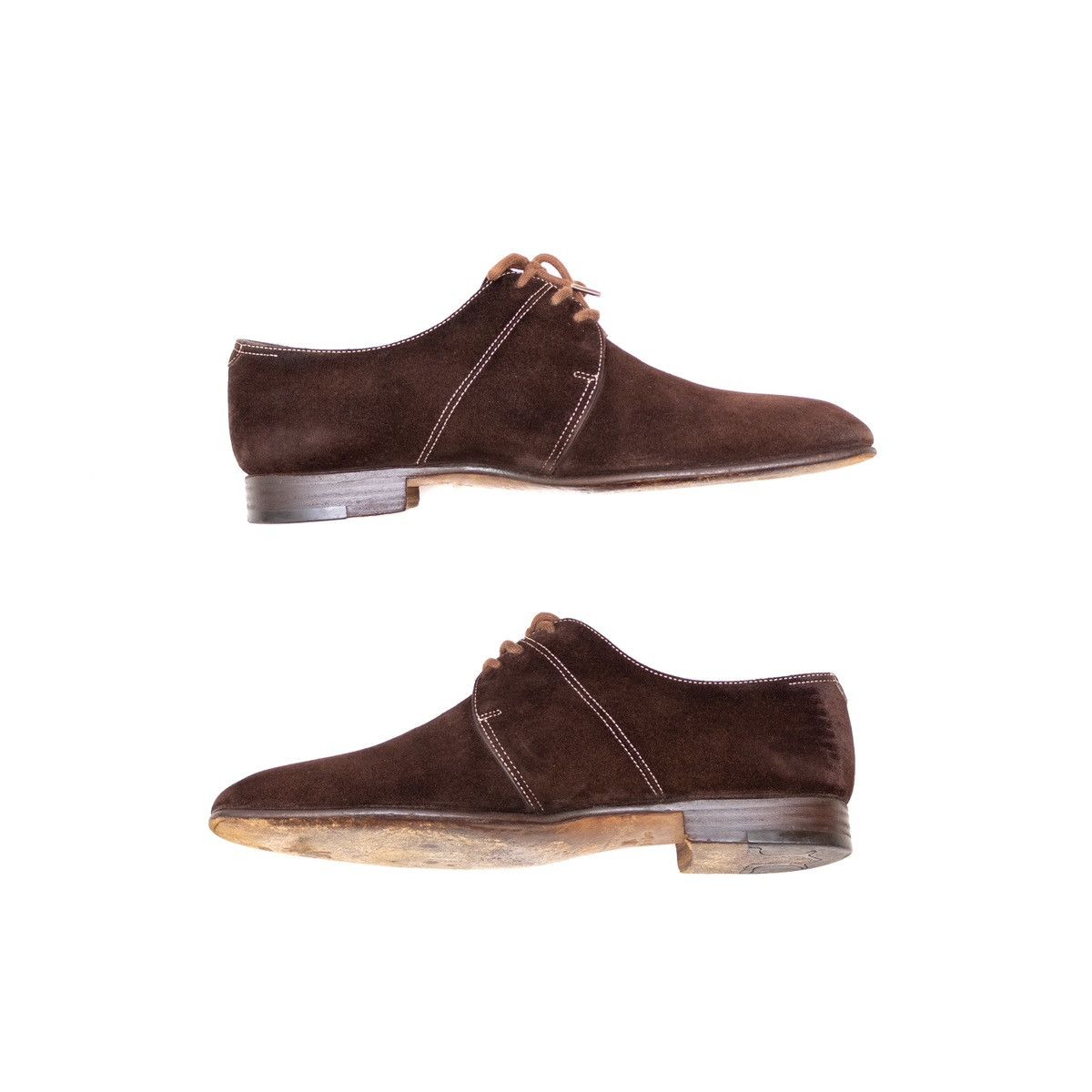 John Lobb John Lobb Clipper Suede Three-Eyelet Derby Shoes Size:US9.5E Size US 9.5 / EU 42-43 - 8 Thumbnail