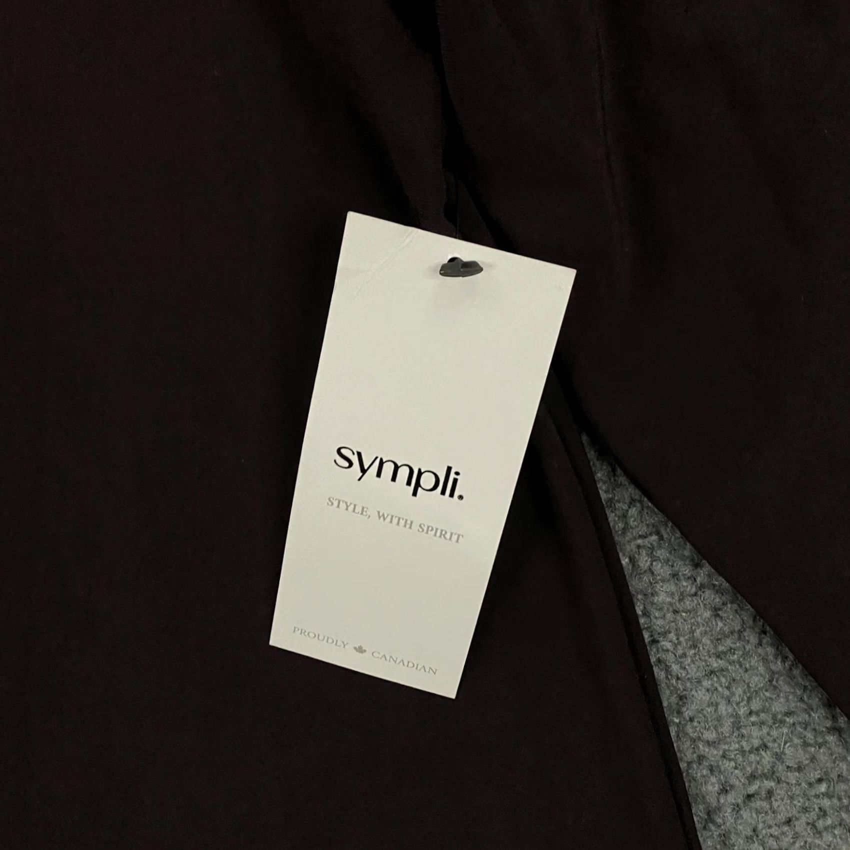 Vintage Sympli One Shoulder Top shirt Women Size 4 Long Sleeve Currant Purple Jersey Stretch NWT Size S / US 4 / IT 40 - 2 Thumbnail