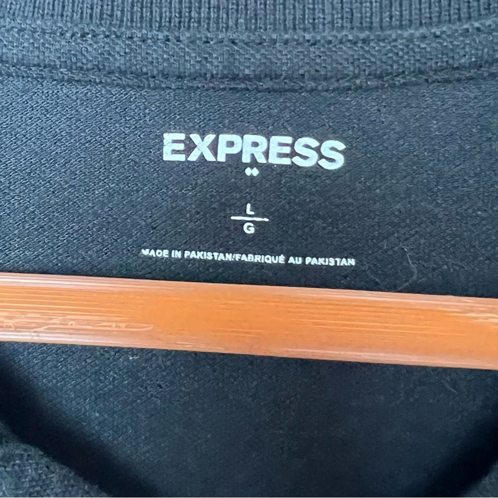 Express Express Black Cotton Pique Polo Shirt Men’s Size Large Size US L / EU 52-54 / 3 - 10 Thumbnail
