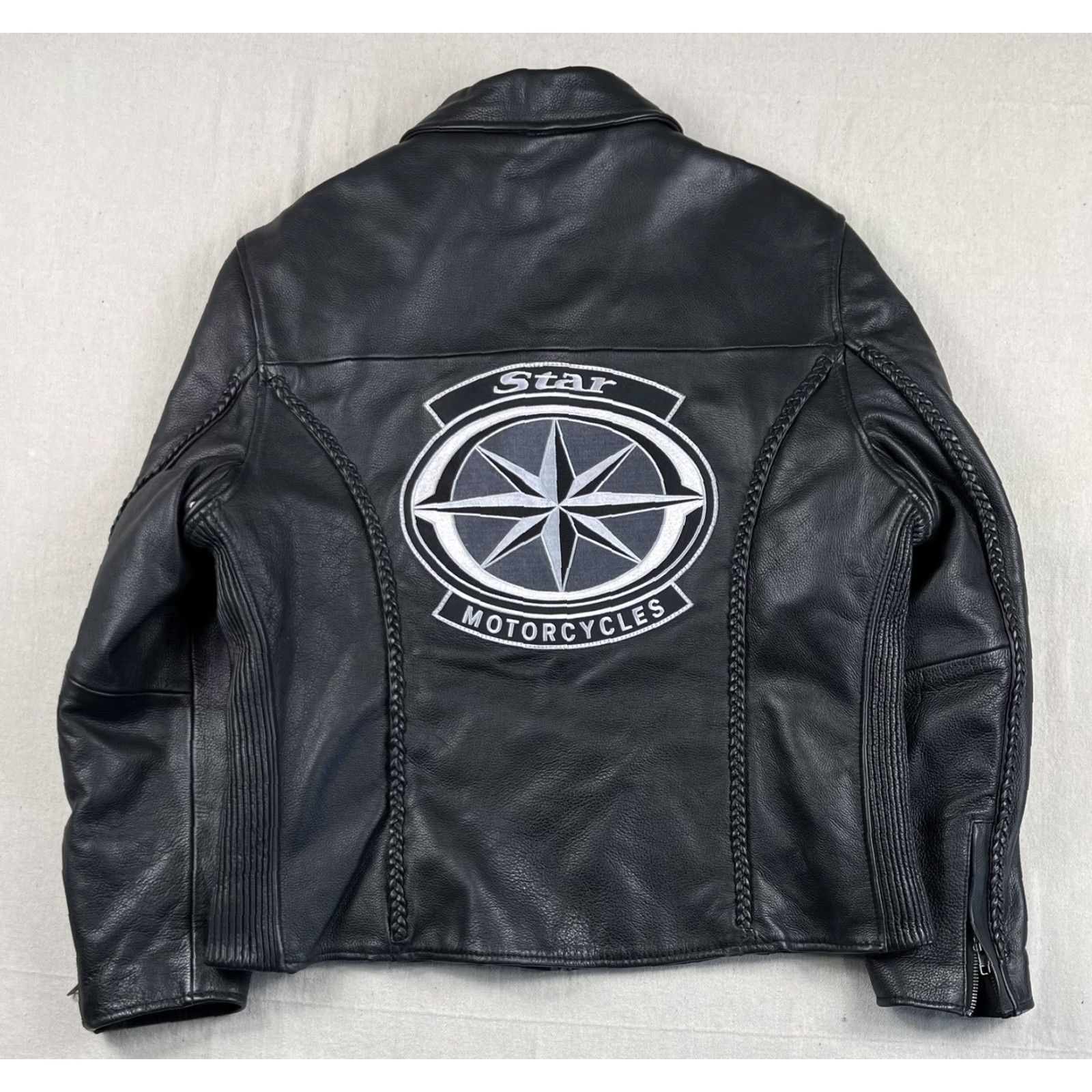 Vintage First Classic Jacket Womens Motorcycle Leather Gear XXL Black Lined Biker Size XXL / US 16-18 / IT 52-54 - 2 Thumbnail