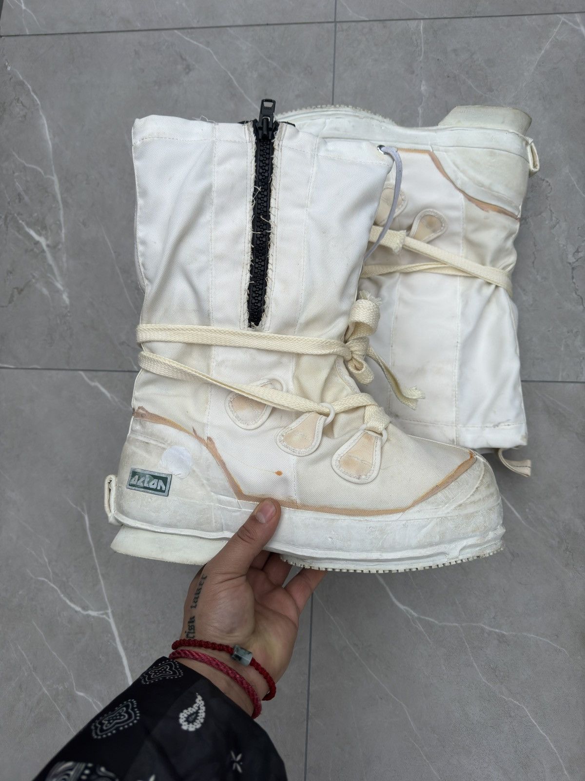 Vintage Off White Vintage Military Muk Zip Combat Boots Size US 9.5 / EU 42-43 - 9 Thumbnail