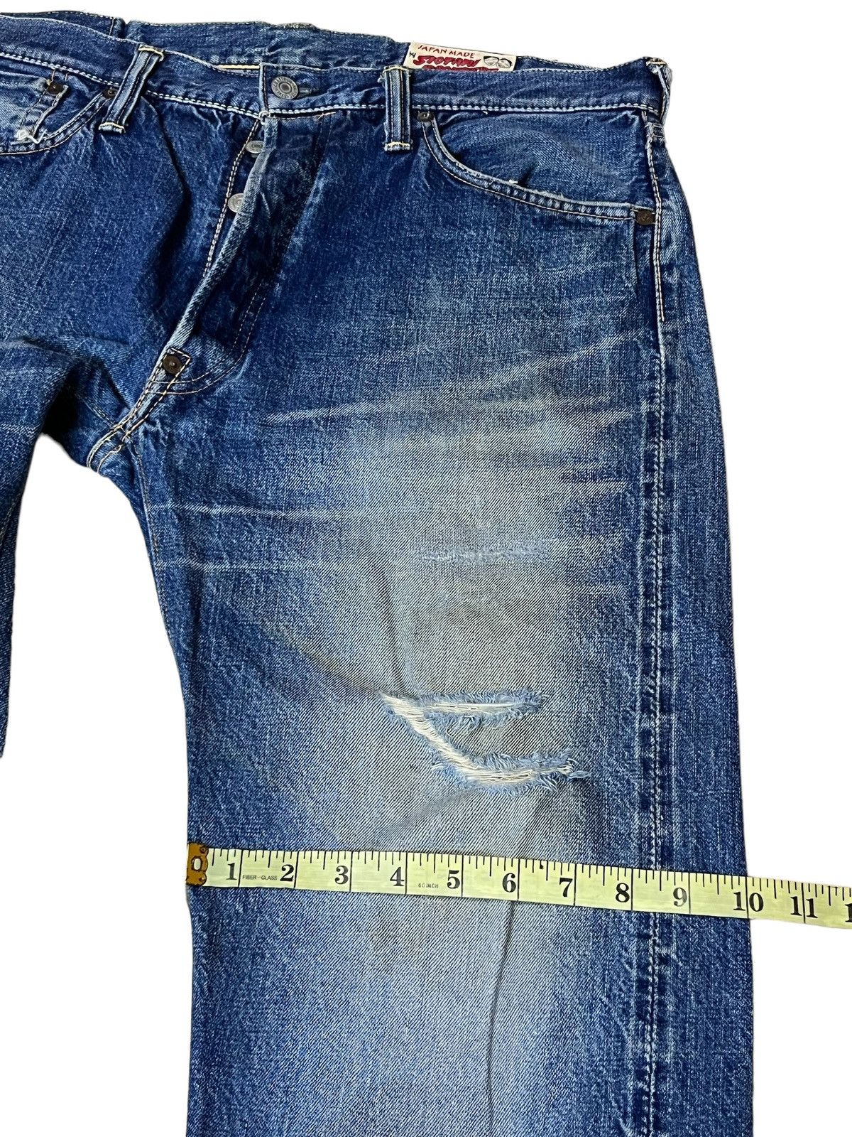 Evisu SICK🔥VINTAGE EVISU PARIS SIOTANI BROTHERS SELVEDGE JEANS Size US 36 / EU 52 - 15 Thumbnail