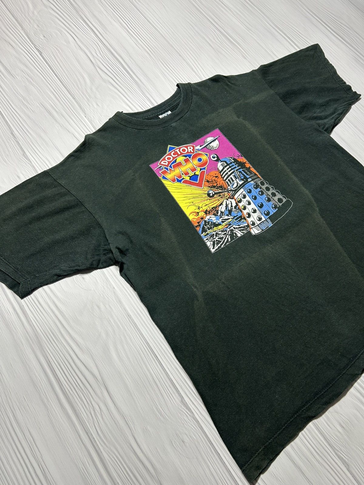 Vintage Vintage 90s Doctor Who Dalek Warzone T-Shirt Size US XL / EU 56 / 4 - 3 Thumbnail