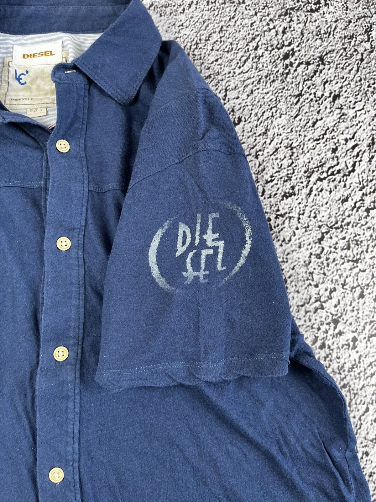 Diesel Vintage Y2K Diesel logo assymetric polo streetwear size S Size US S / EU 44-46 / 1 - 5 Thumbnail