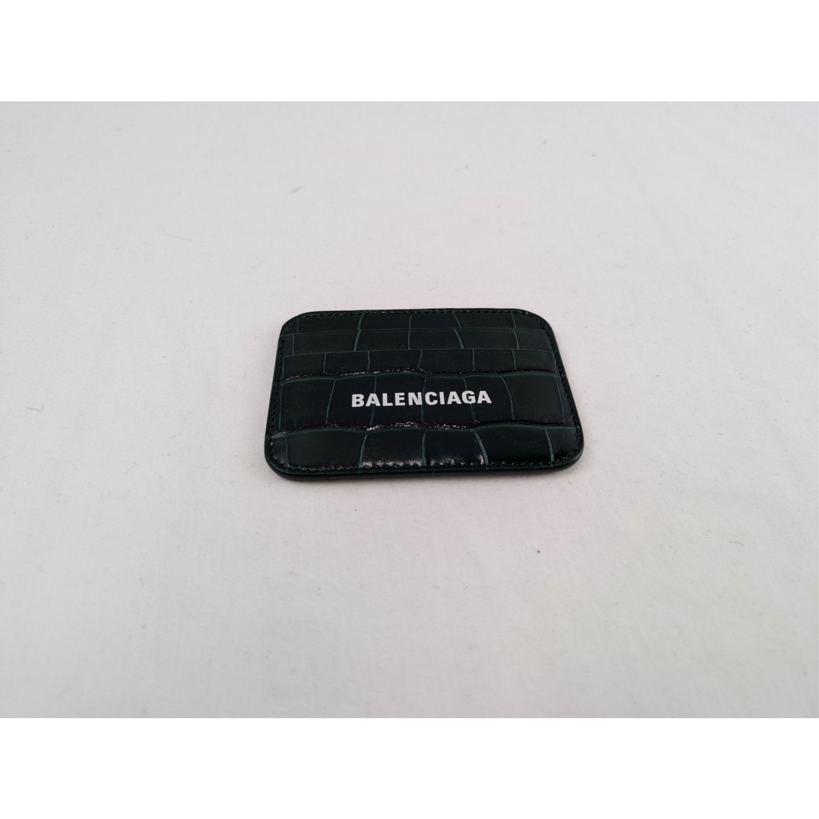 Balenciaga o1rshd1 Size: OS / Shiny Embossed Croc Cash Card Holder Size ONE SIZE - 5 Thumbnail