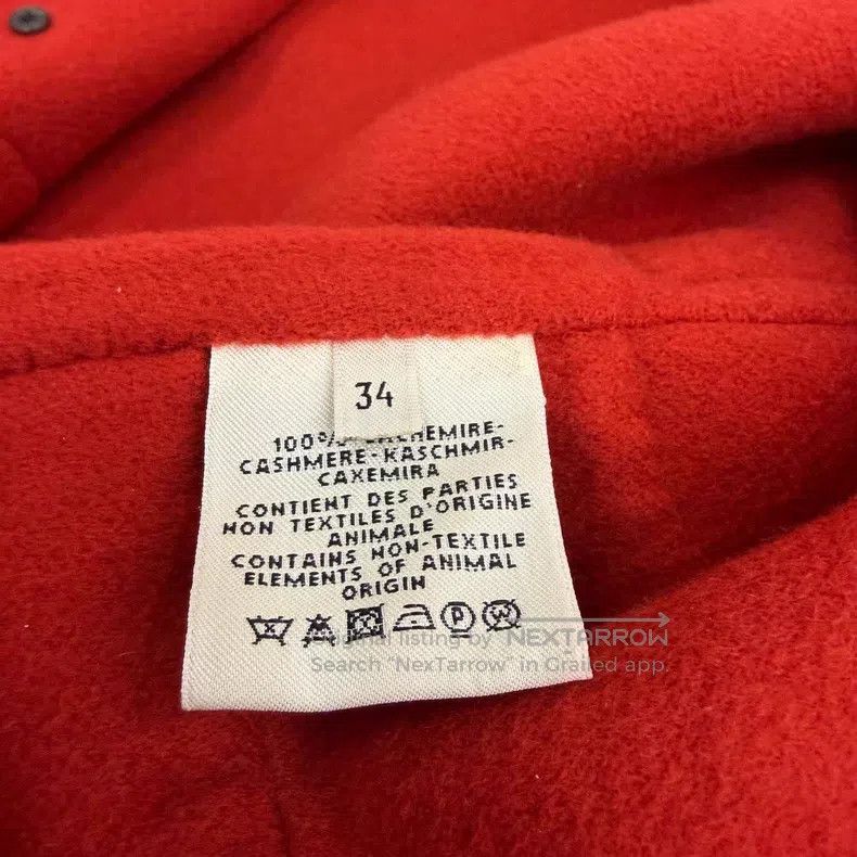 Hermes Hermes Red Cashmere Double Breasted Coat Size XXS / US 00 / IT 34 - 4 Thumbnail