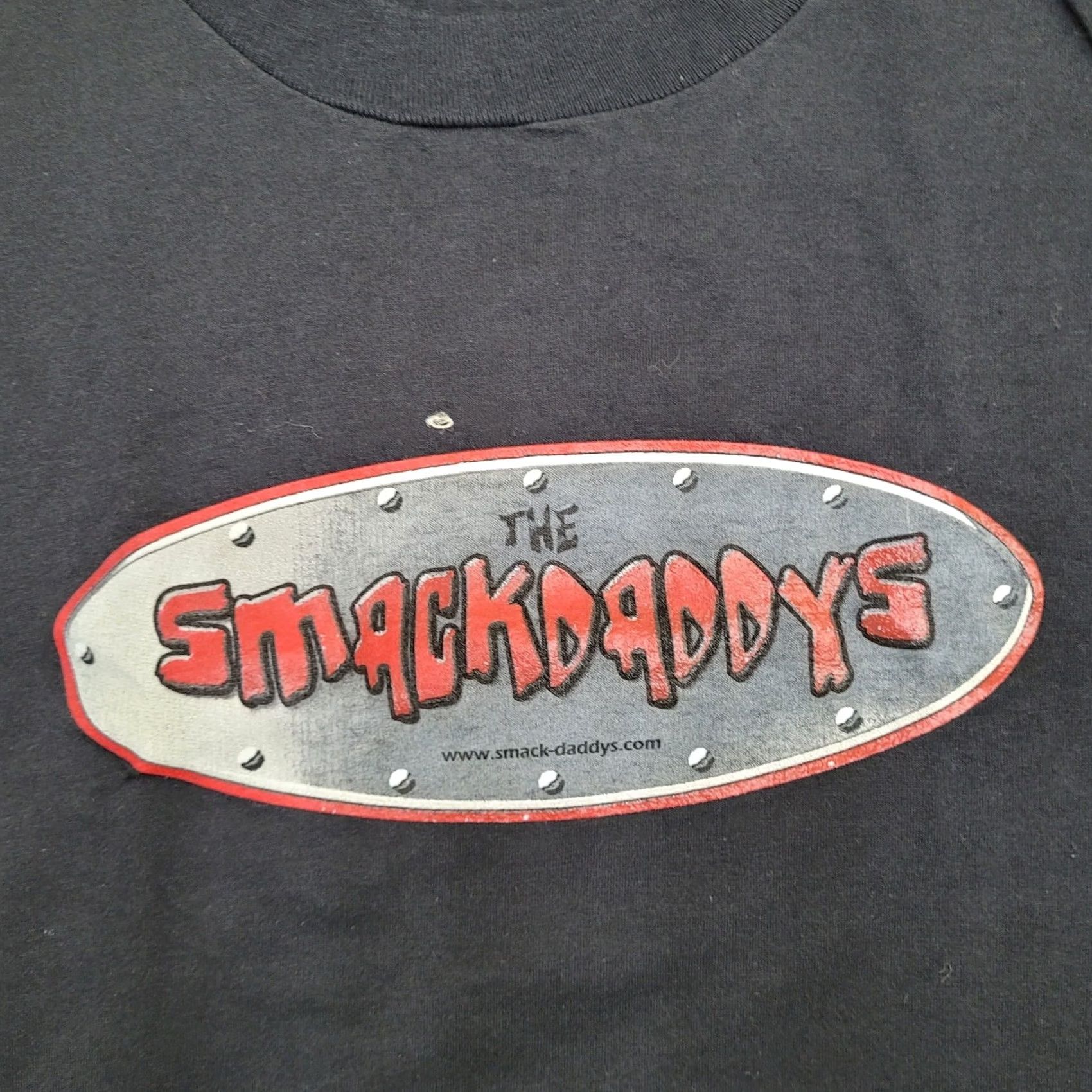 Vintage VINTAGE Smackdaddys Shirt Logo Graphic Tee Black M 80s 1980s Mens Casual Short Sleeve Crew Neck Knit Cotton Polyester Size US M / EU 48-50 / 2 - 3 Thumbnail