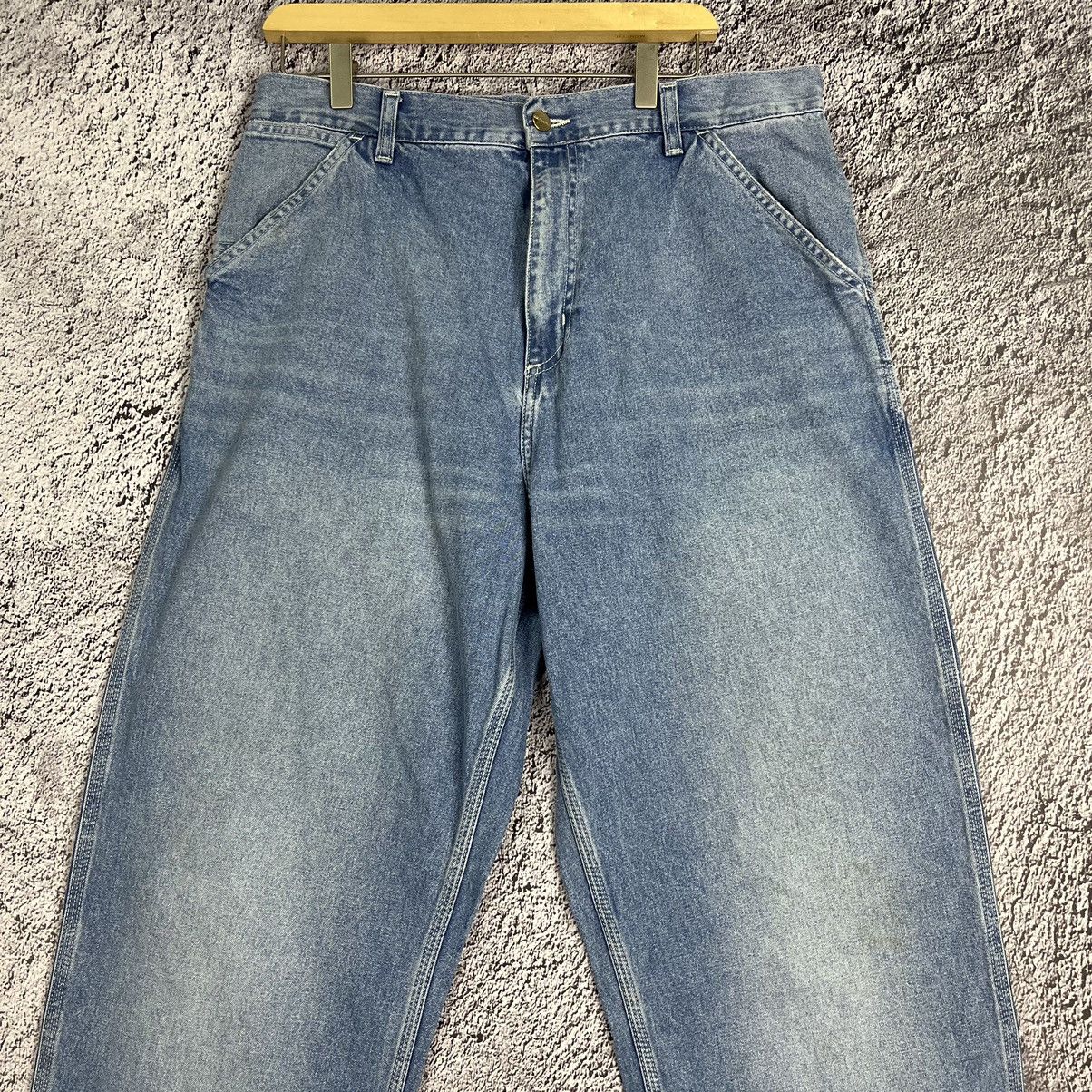 Carhartt × Carhartt Wip × Vintage ⭐️VINTAGE⭐️ Carhartt WIP Blue Denim carpenter pocket Jeans Size US 32 / EU 48 - 5 Thumbnail