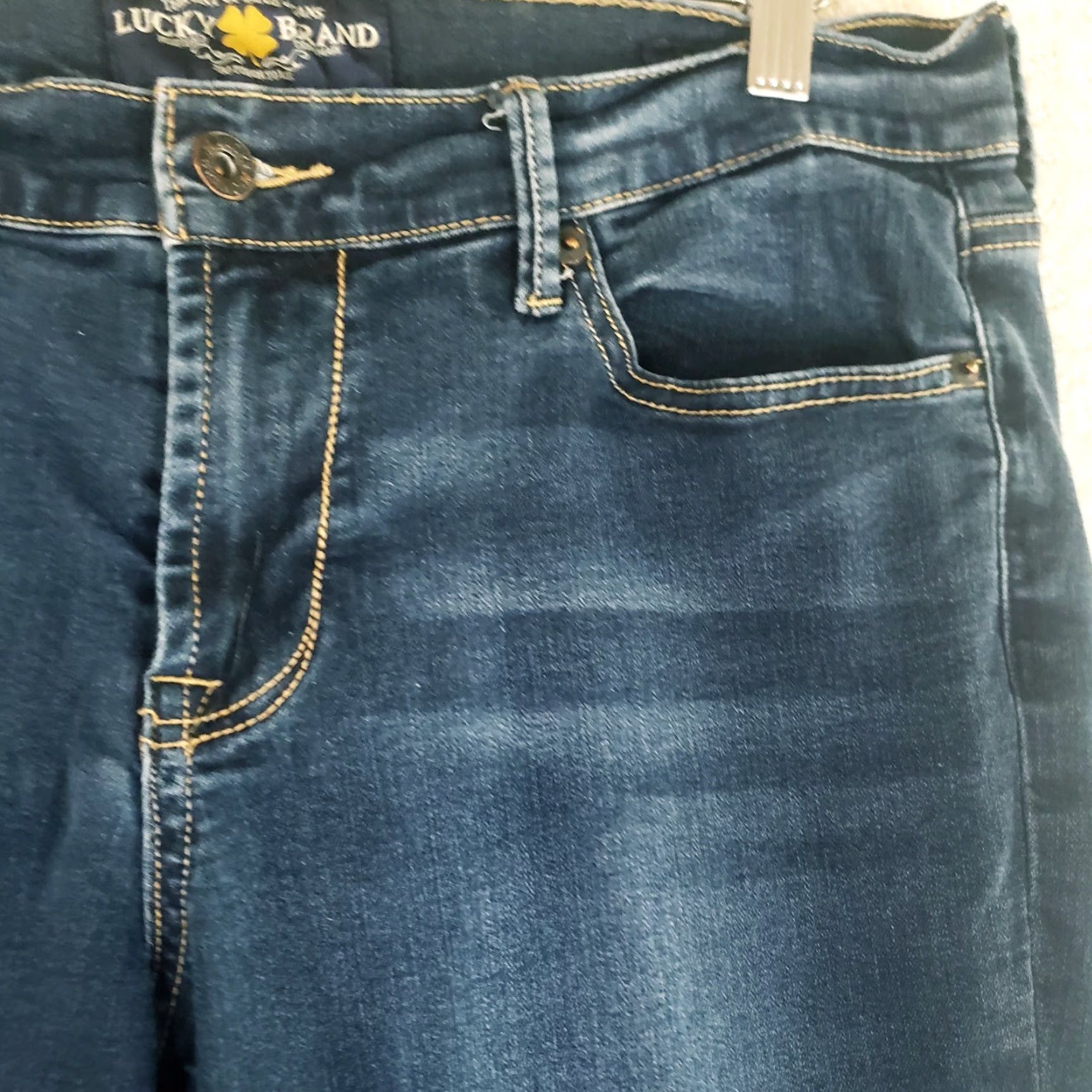 Lucky Brand Lucky Brand Jeans Women 12 Denim Ankle Ultra Low Rise Stretch Blue 29in Inseam Womens Regular Pocket Logo S/L N/A Size 34" / US 12 / IT 48 - 5 Thumbnail
