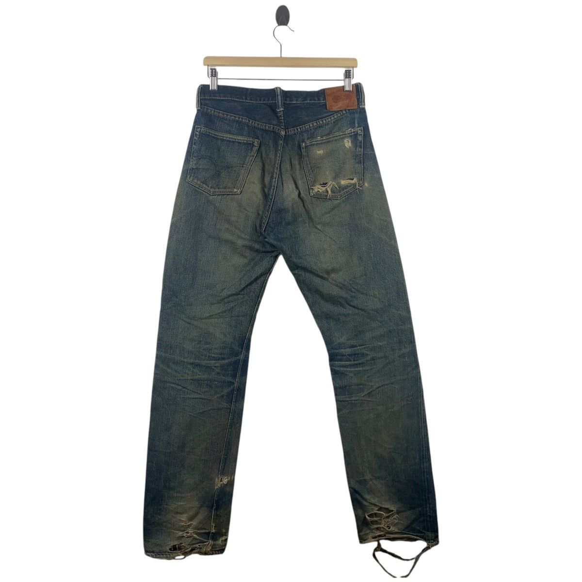 Full Count & Co. × Japanese Brand Vintage FULL COUNT & CO selvedge distressed blue jeans Size US 30 / EU 46 - 4 Thumbnail
