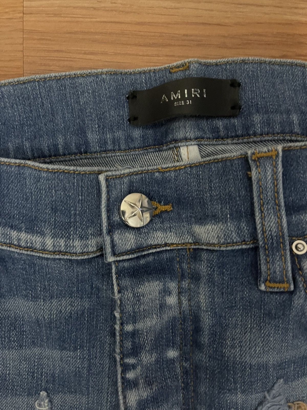 Amiri Amiri x Chemist Denim Star Patch 70’s Indigo Size US 31 - 4 Thumbnail