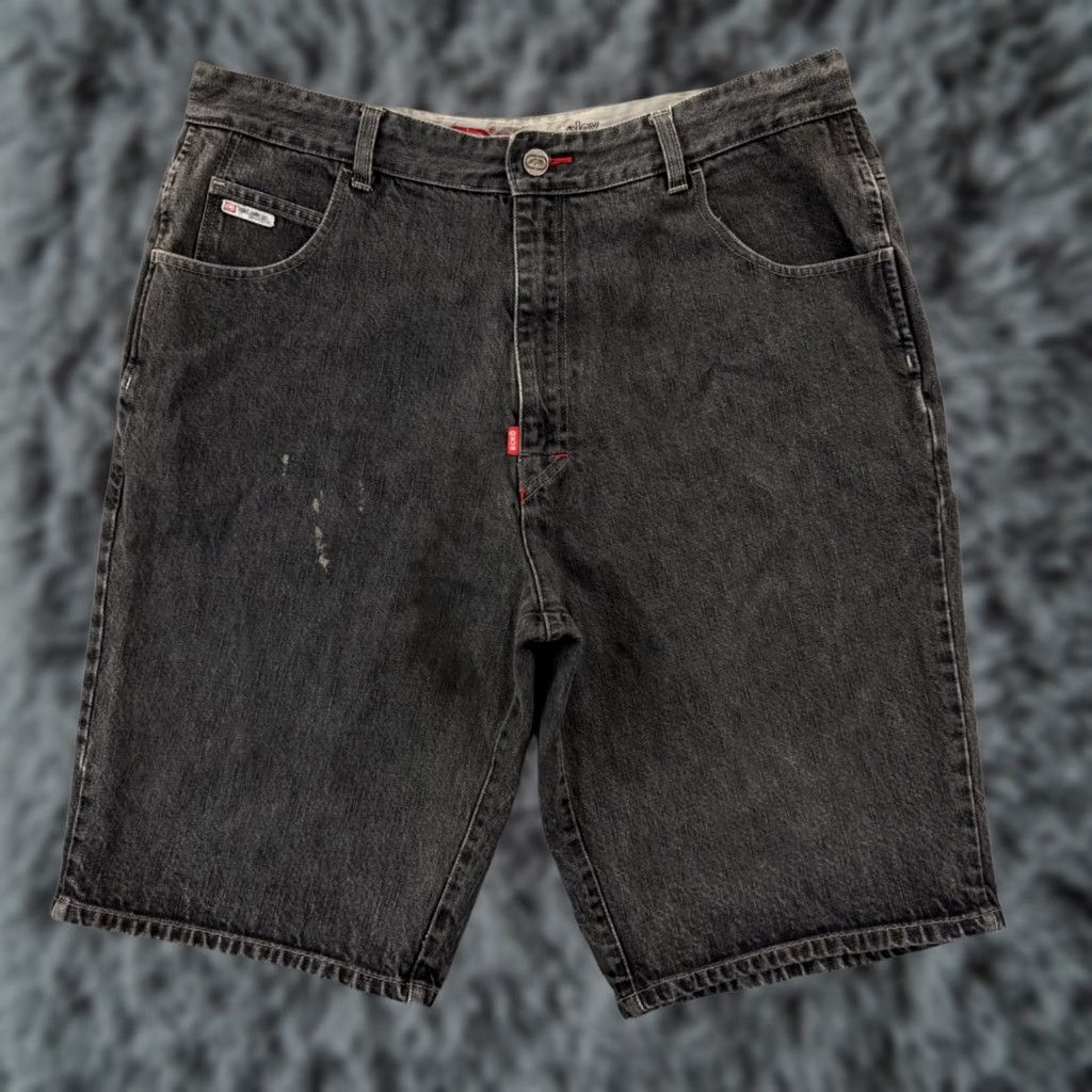 Ecko Unltd. VINTAGE Ecko Unltd. Jeans Shorts Bermuda 40 Mens Black 90s Grunge Hip Hop 5-Pocket Relaxed Denim" Size US 40 / EU 56 - 1 Thumbnail
