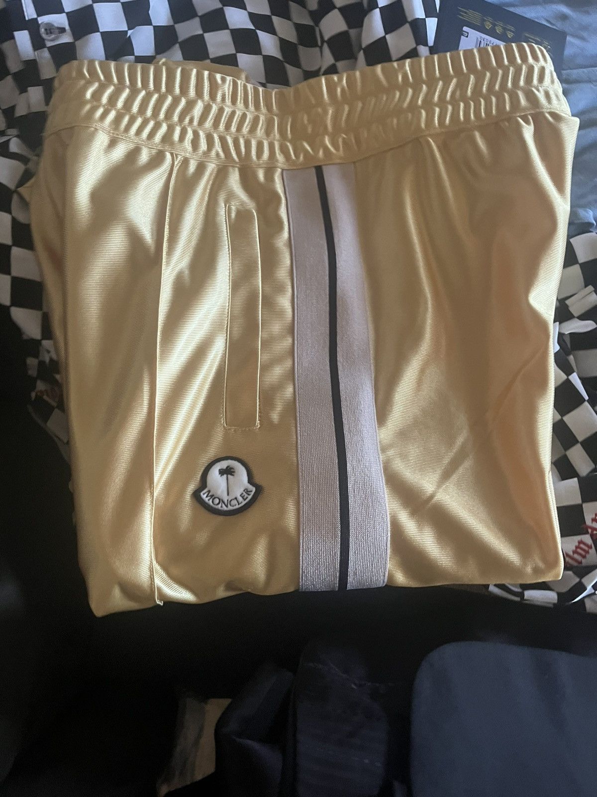 Moncler × Palm Angels Moncler x Palm Angels | Women | Track Pants | Gold - Gold / Size 26" / US 2 / IT 38 - 18 Thumbnail