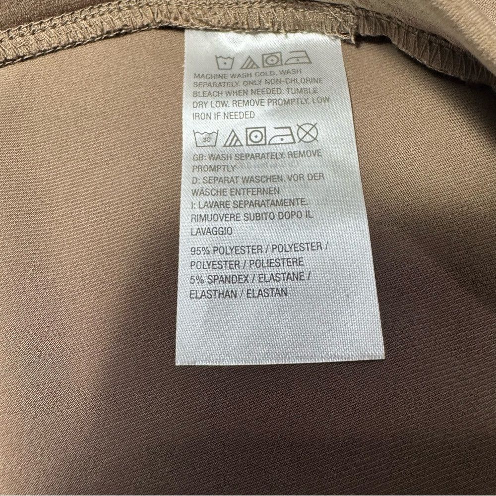 Other New Susan Graver Liquid Knit Regular Slim Leg Ankle Tan Pan Size 42" / US 20 - 7 Thumbnail
