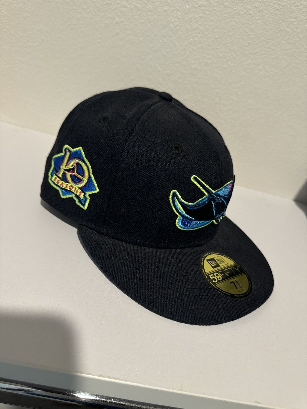 New Era Tampa Bay Rays 10 Seasons Patch Fitted Size ONE SIZE - 1 Thumbnail