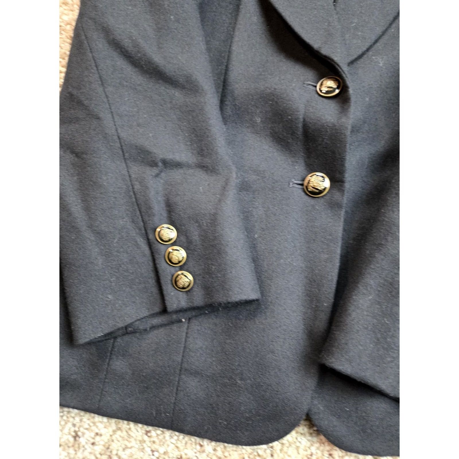 Pendleton VINTAGE Pendleton Blazer Womens 38 Black Wool Single-Breasted Lined 90s Jacket Blazer Womens Black Wool Size XS / US 0-2 / IT 36-38 - 4 Thumbnail