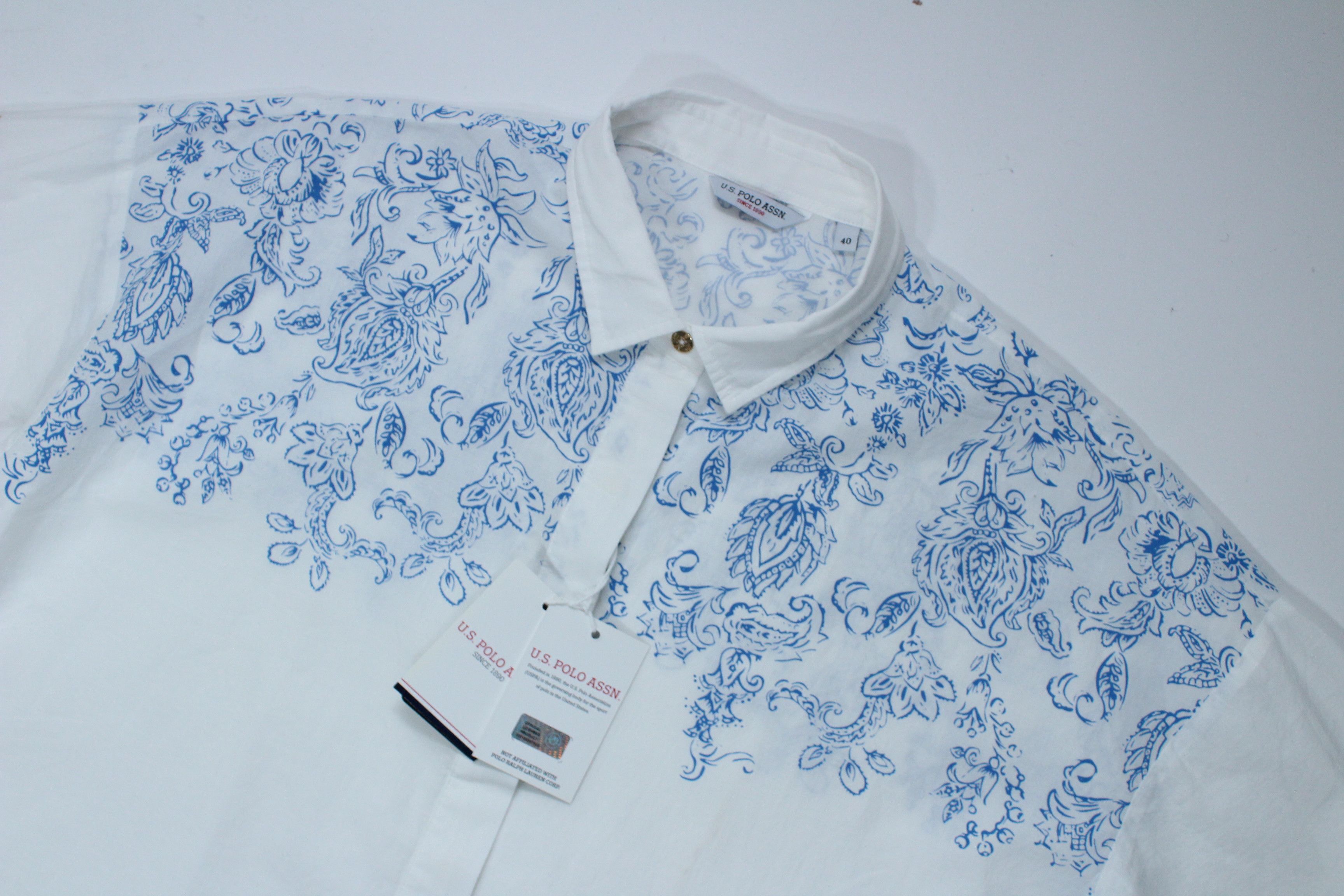 U.S. Polo Assn. US Polo Assn Blouse Size 40 Authentic Hype Size S / US 4 / IT 40 - 8 Thumbnail