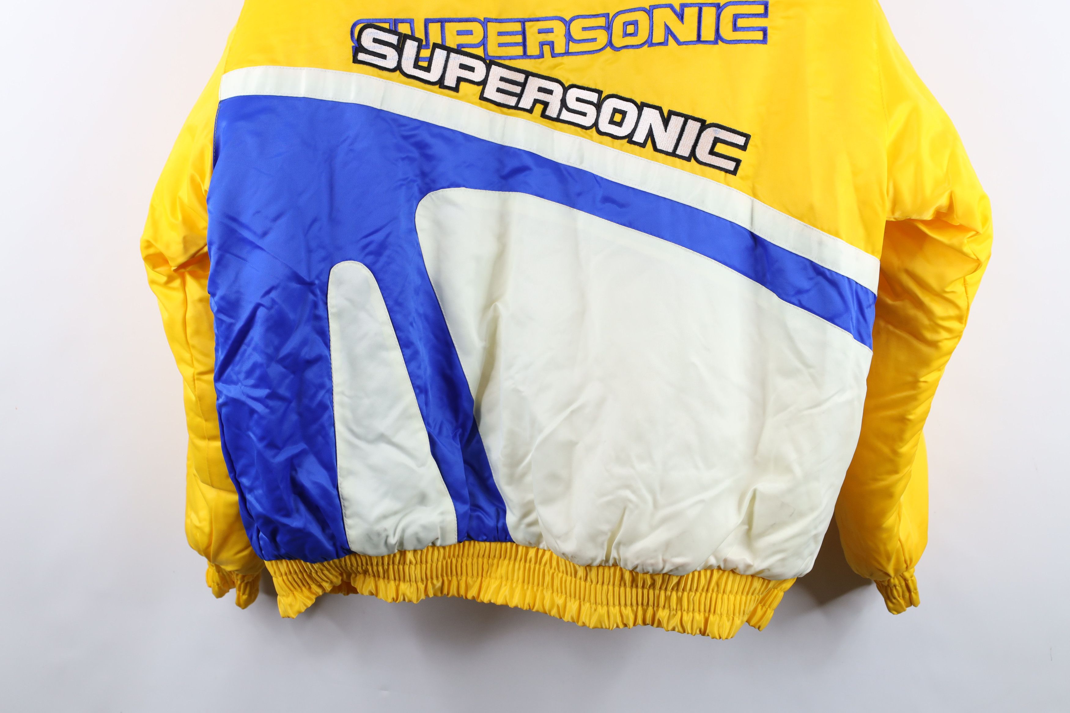 Vintage Deadstock Vintage Y2K 2000 Pit Crew Racing Puffer Jacket Size US XL / EU 56 / 4 - 16 Thumbnail