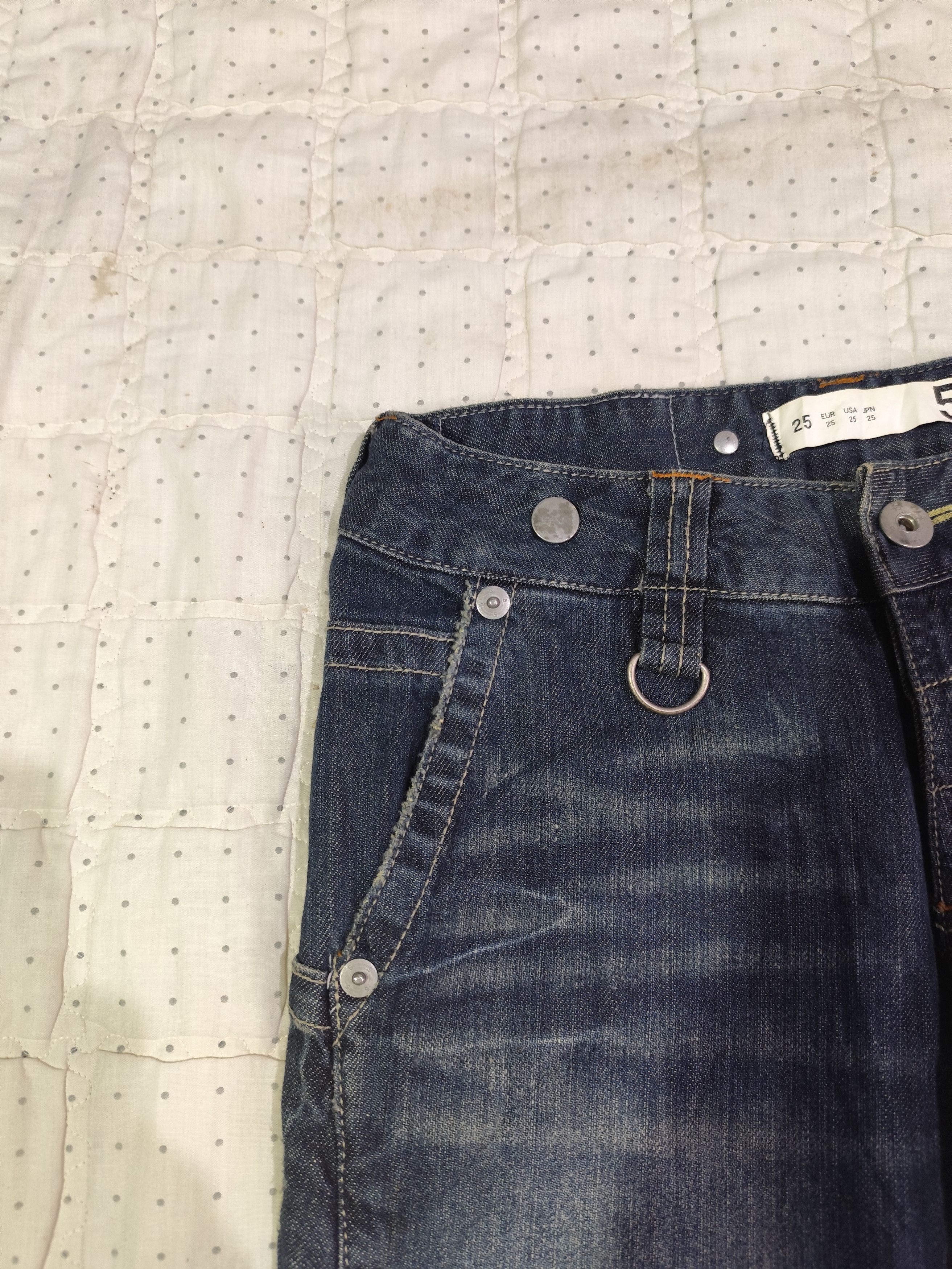 Japanese Brand Vintage Five Washed FLare Denim J022 Size 29" - 4 Thumbnail